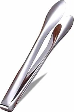 Pinzas para Servir， Pinzas de Cocina de Acero Inoxidable for Barbacoa, Pizza, Pan y filetes, 1 Unidad