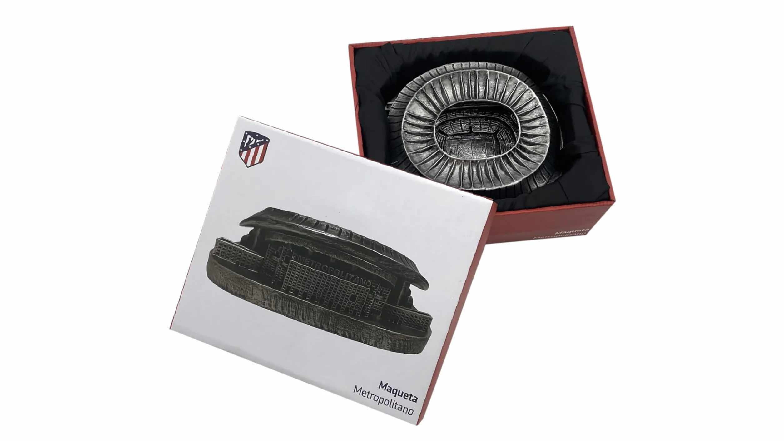 Atletico de Madrid Maqueta Resina Estadio Wanda Metropolitano Color Cobre Producto Oficial