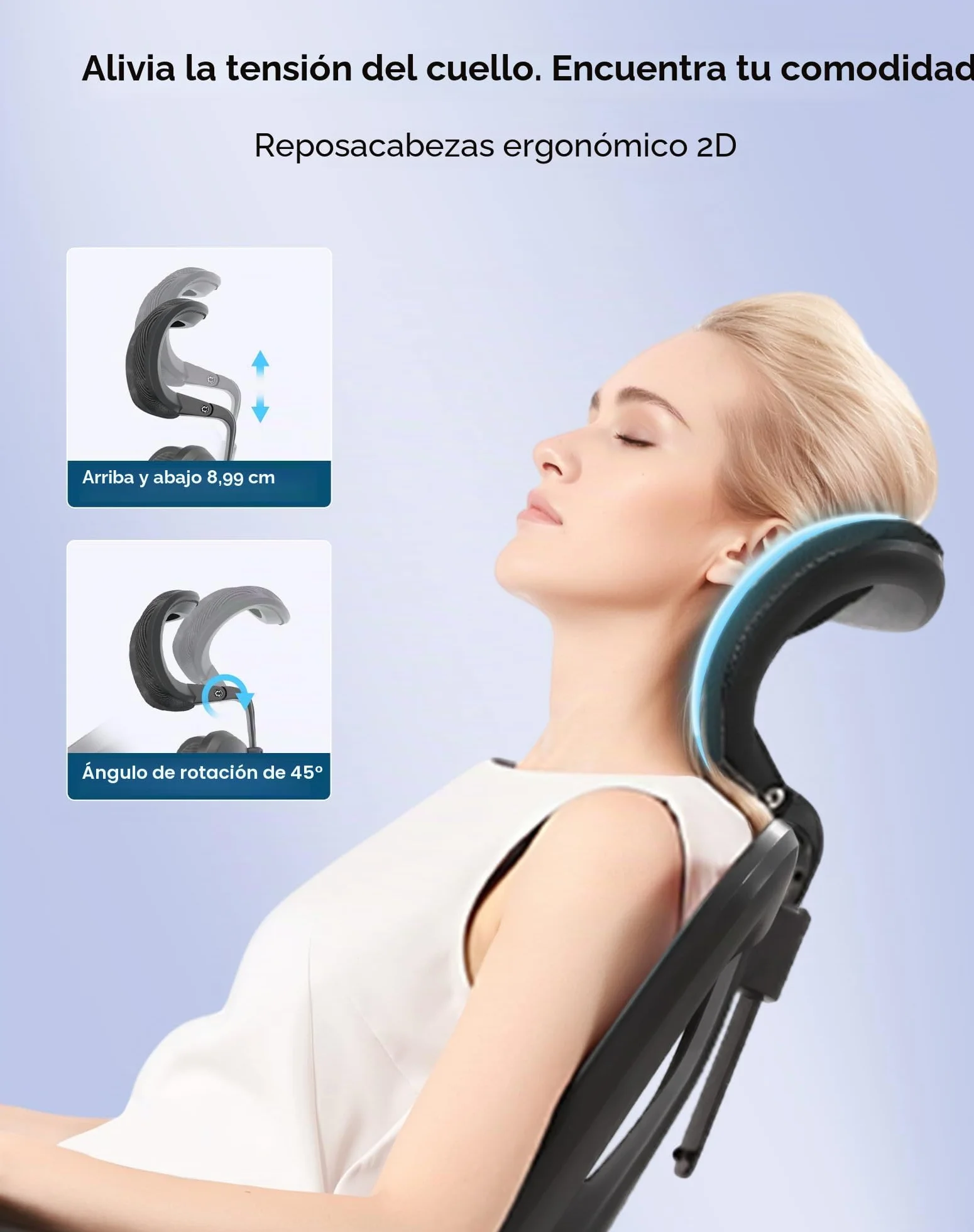 SIHOO Silla de Oficina ergonómica, Respaldo Alto, Asiento Trasero de Malla, Transpirable, reposabrazos 3D Ajustable y Soporte Lumbar, Base de Metal (Negro)
