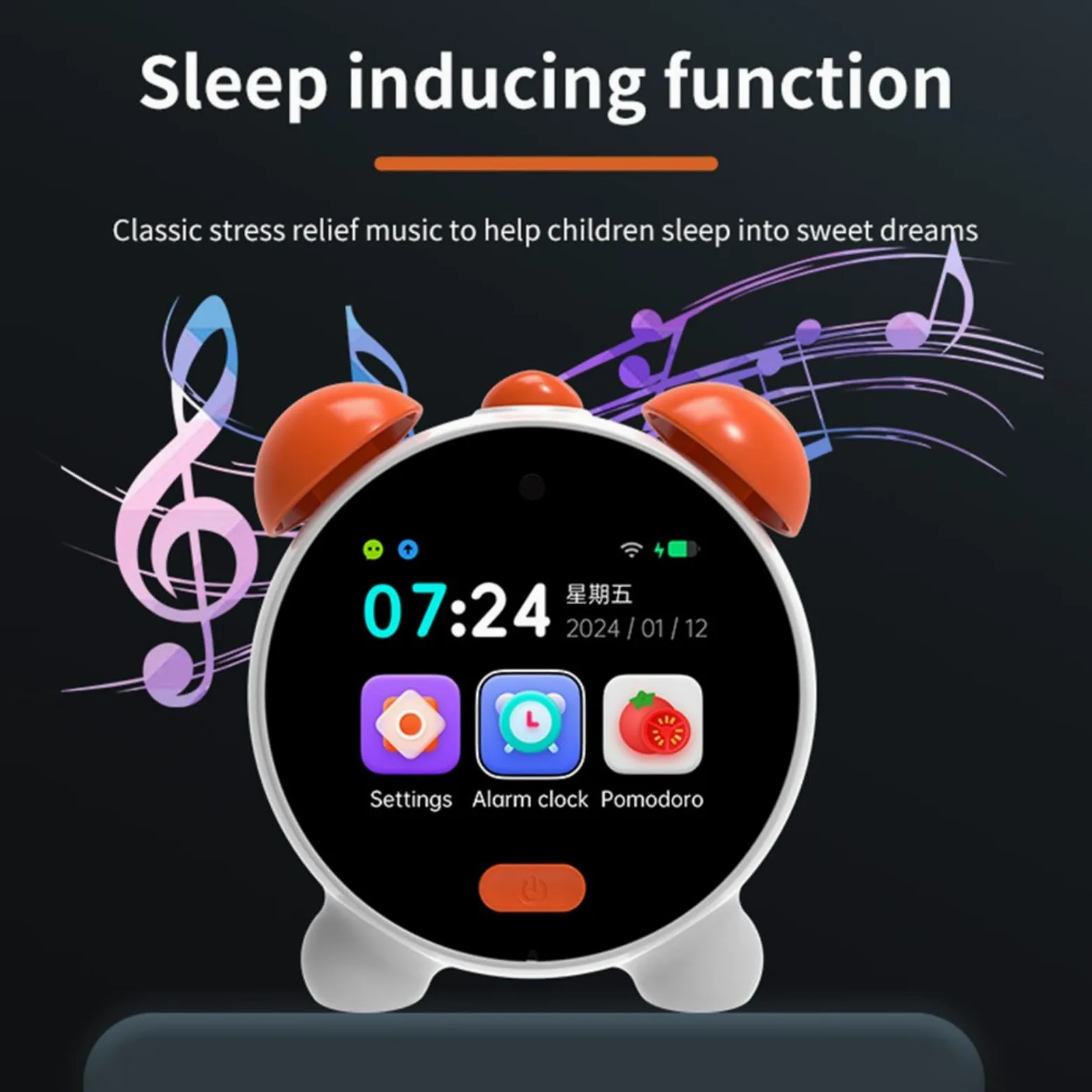 Reloj despertador inteligente con IA para niños, asistente interactivo de aprendizaje de inglés, más de 50 alarmas, sonidos de sueño y luz nocturna, gestión del tiempo con altavoz de alta fidelidad
