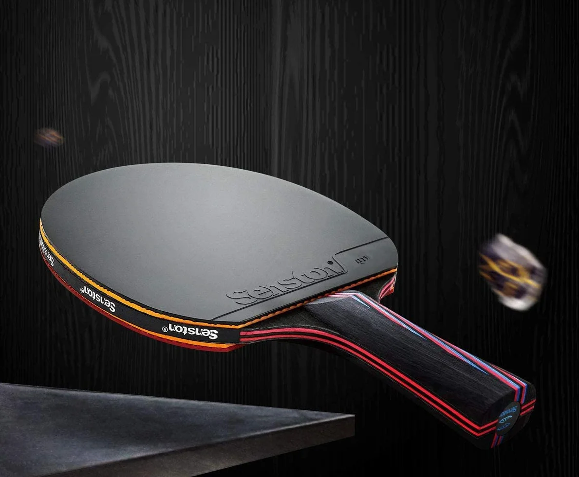Palas de Tenis de Mesa Juego de 2 Palas de Ping Pong con Estuche de Transporte