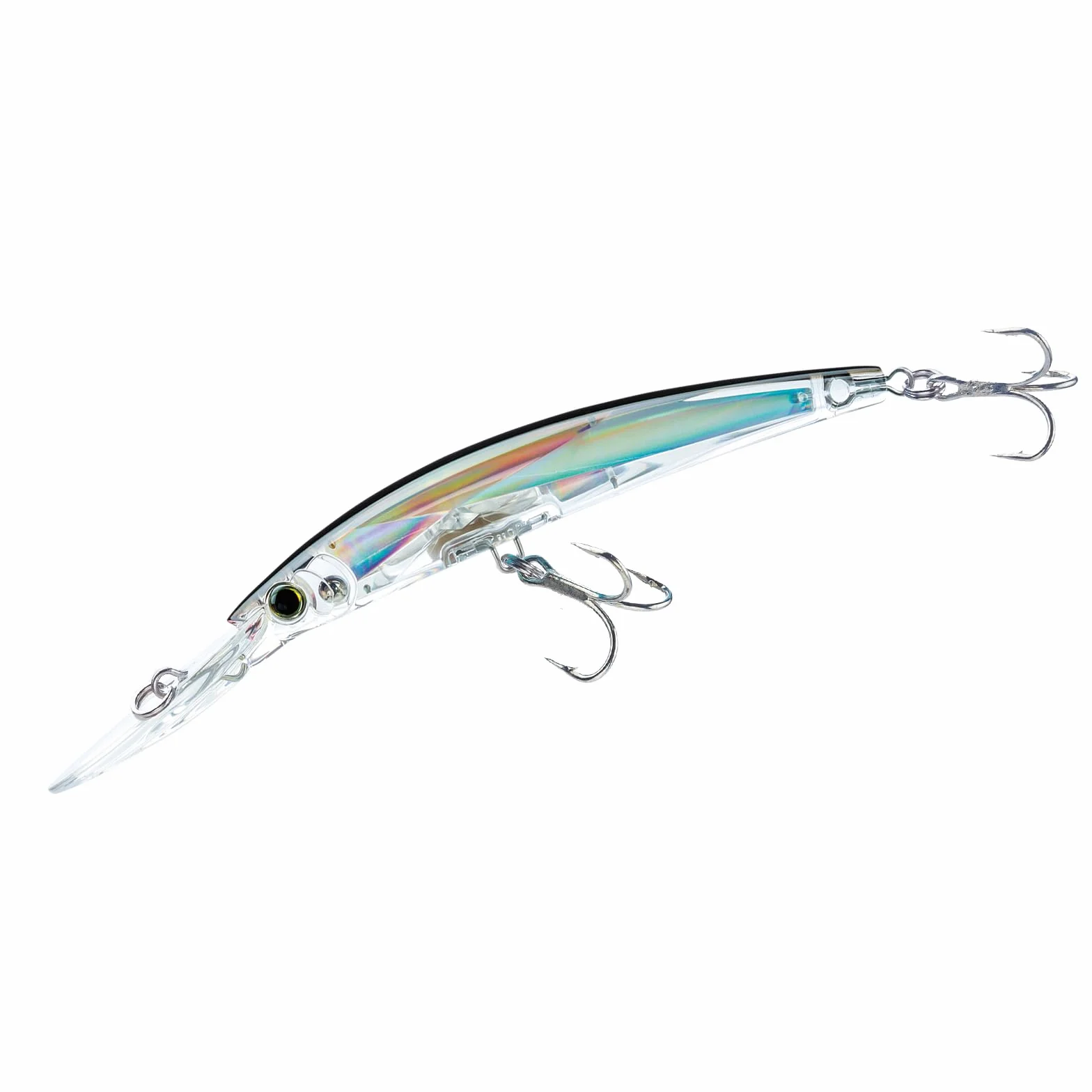 Yo-Zuri Crystal 3D Minnow Deep Diver Señuelo, 5-1/4 Inches, Plata y Negro
