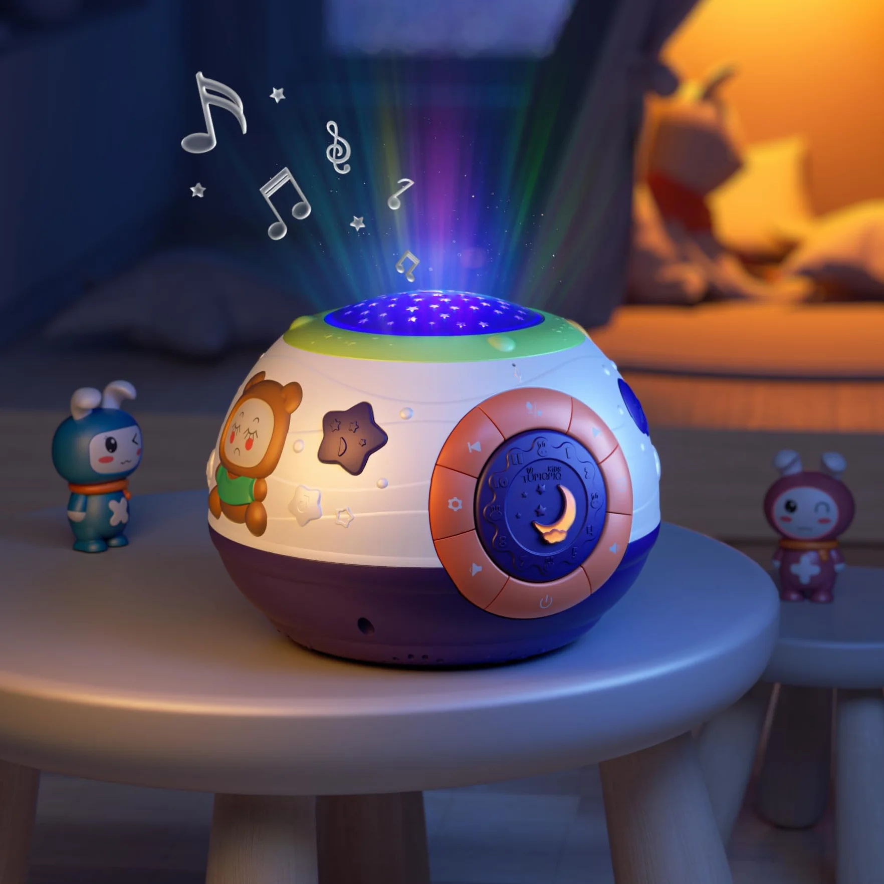 TUMAMA Proyector de Sueño para Bebé, Luz Nocturna con Estrellas y Música, Máquina de Ruido Blanco