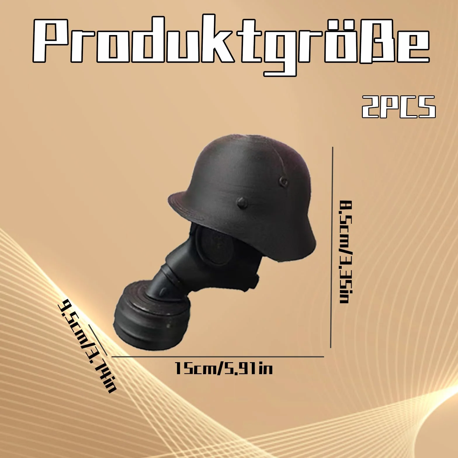 2 tapones para botellas de cerveza, tapón de botella de cerveza, casco con máscara, cierre de botella de cerveza con diseño de máscara de gas, ideal para colección y regalo, protección contra el polvo