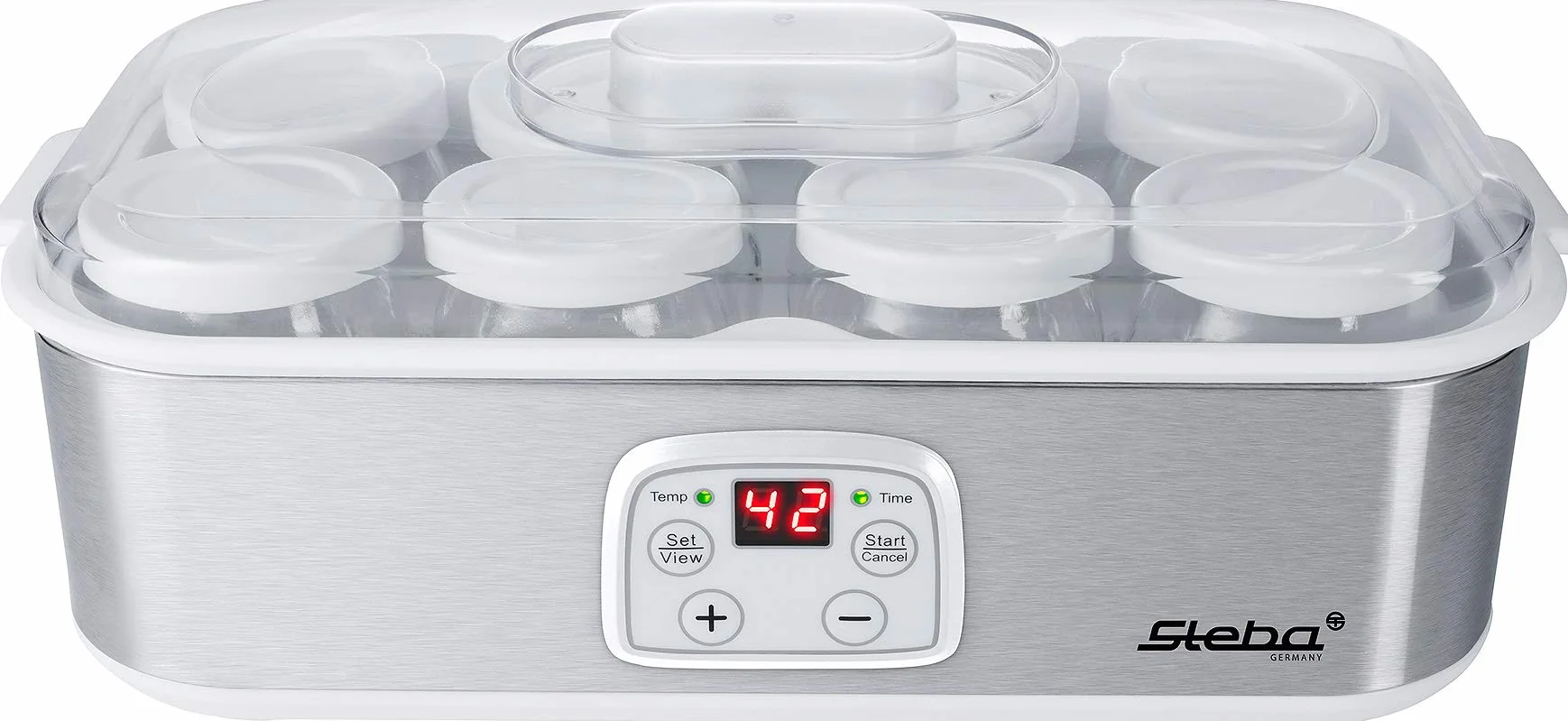 Steba JM 3, 25 W, 1.5 litros, plástico, Acero Inoxidable/Blanco