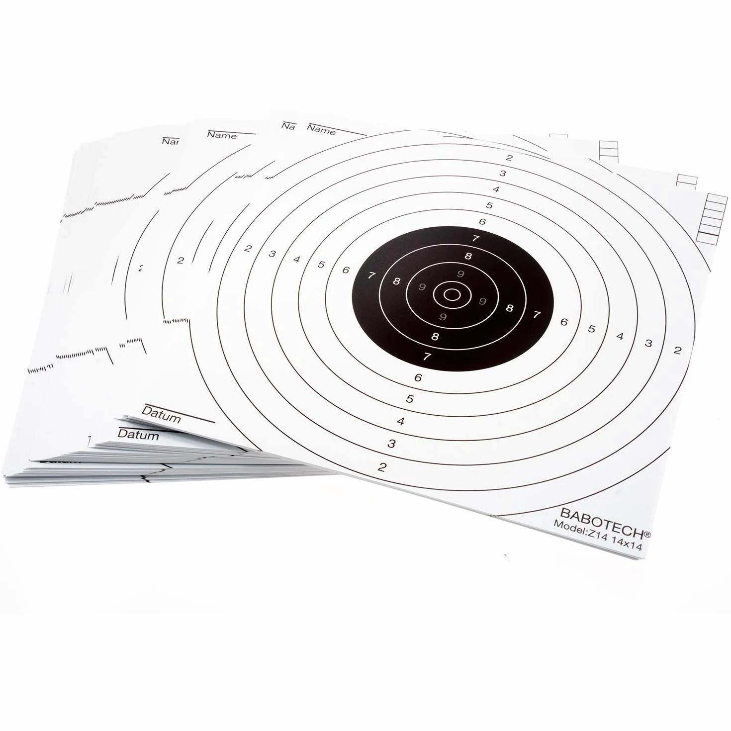 Dianas de 14 x 14 cm para pistola, rifle de aire comprimido, Airsoft, paquete de 100 unidades