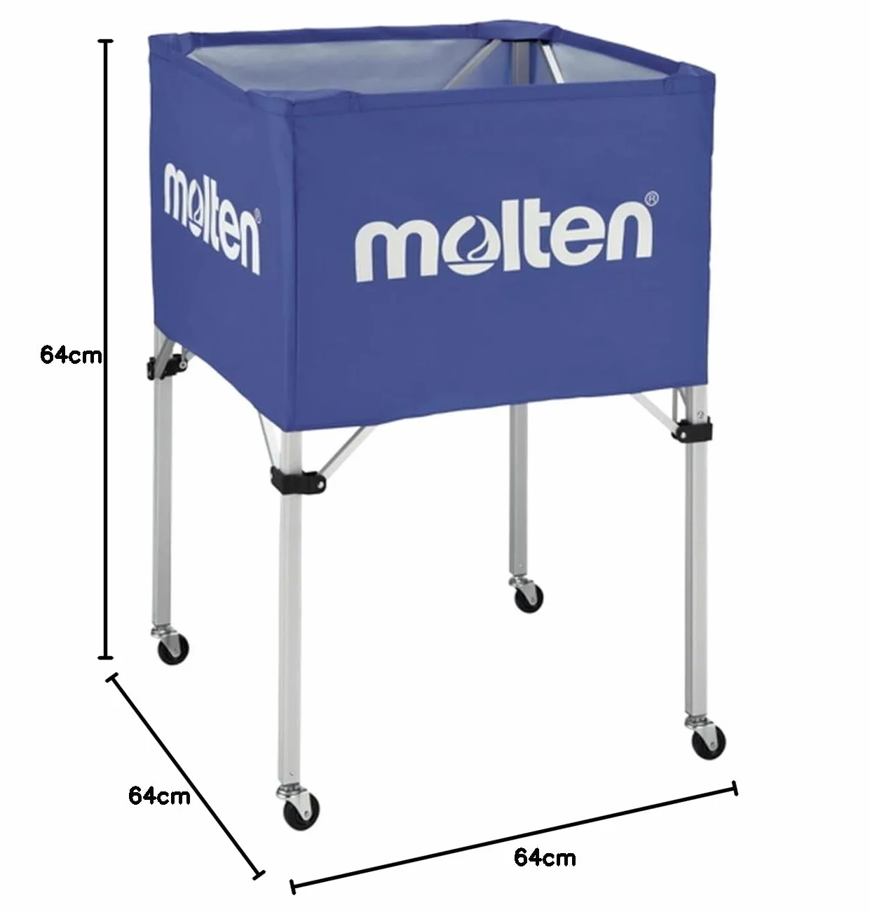 Molten BK0012 Carro de Pelotas Blue 64 x 64 x 64 cm