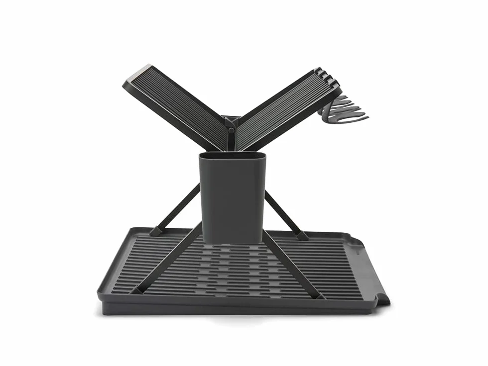 Brabantia Escurreplatos Plegable Grande - Gris Oscuro