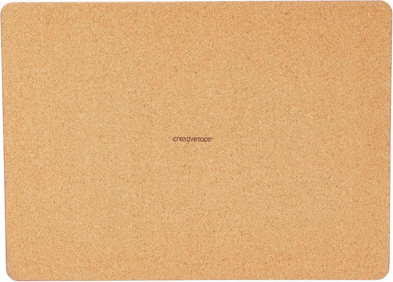 CREATIVE TOPS 5226089 - Impreso grande salvamanteles de corcho, 40 cm x 29 cm x 5 mm, Oro, 4 piezas