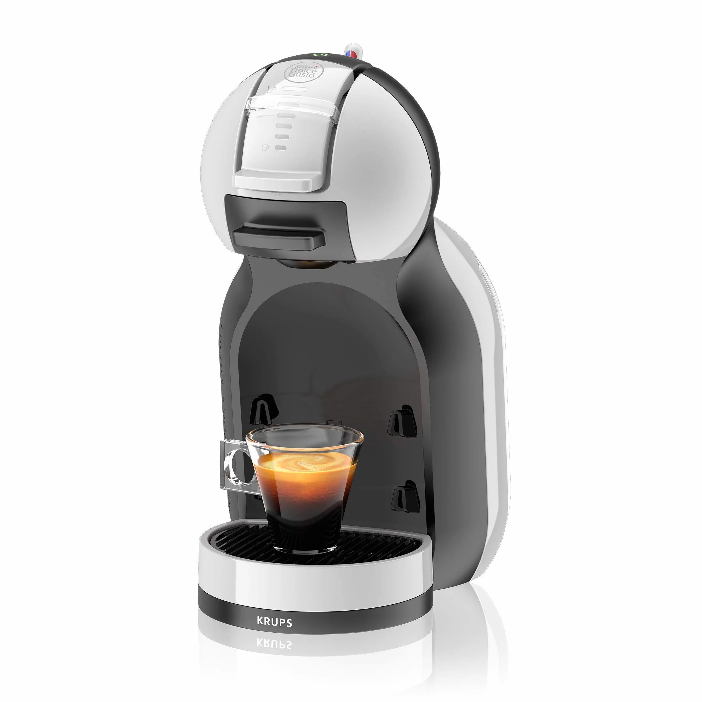 Krups Nescafé Dolce Gusto Mini Me KP123BK - Máquina de café espresso y otras bebidas, automática, gris/negro