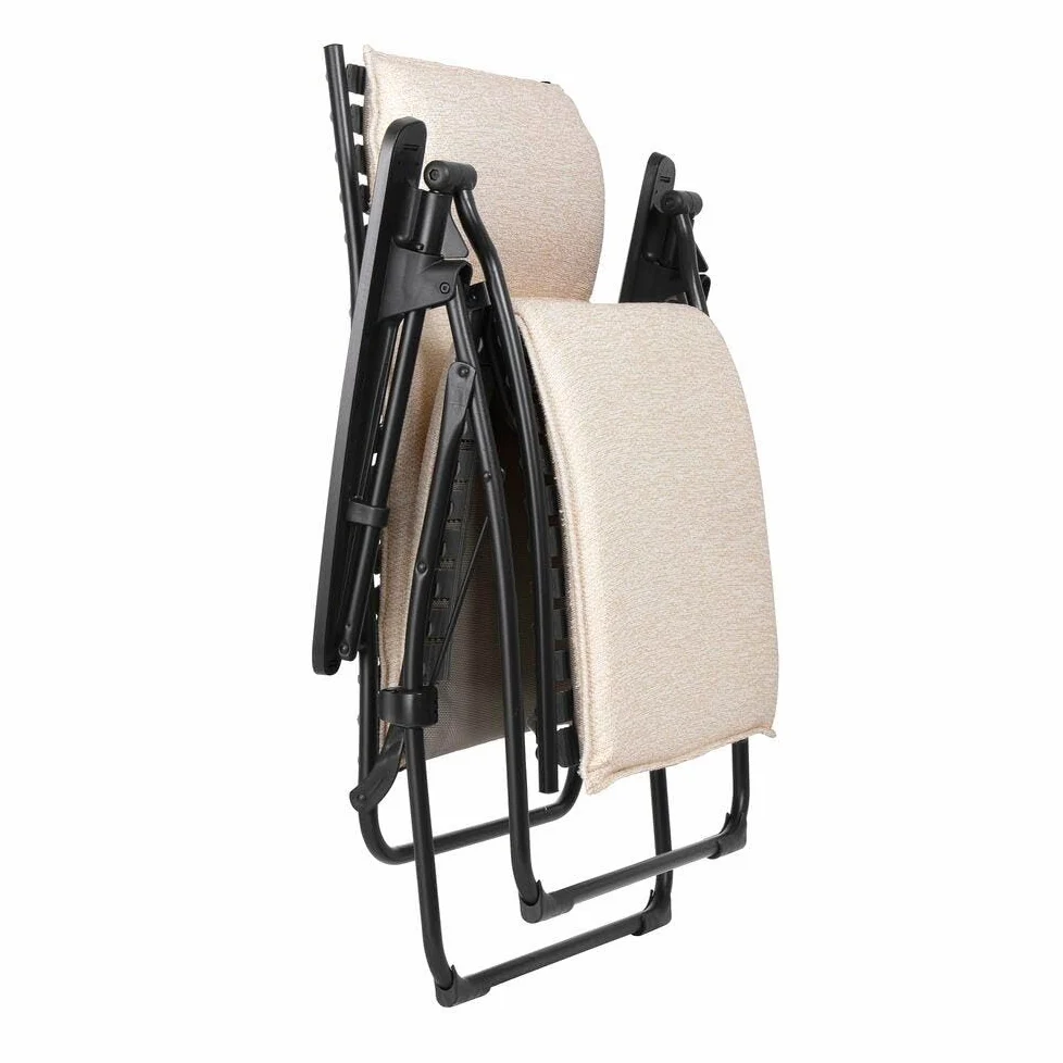 Lafuma Bayanne Niksen - Sillón Relax acolchado de gravedad cero (Beige Creme)
