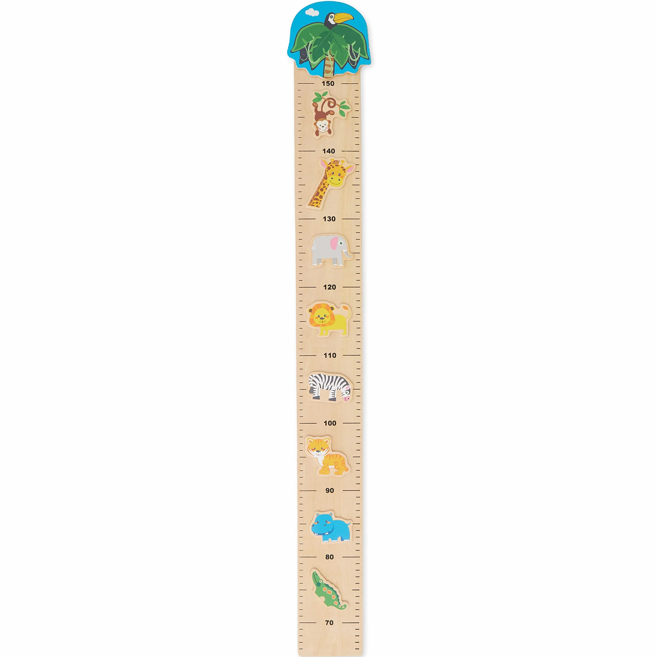 Bieco liston madera medidor altura niños pared vinilo decoracion habitacion infantil