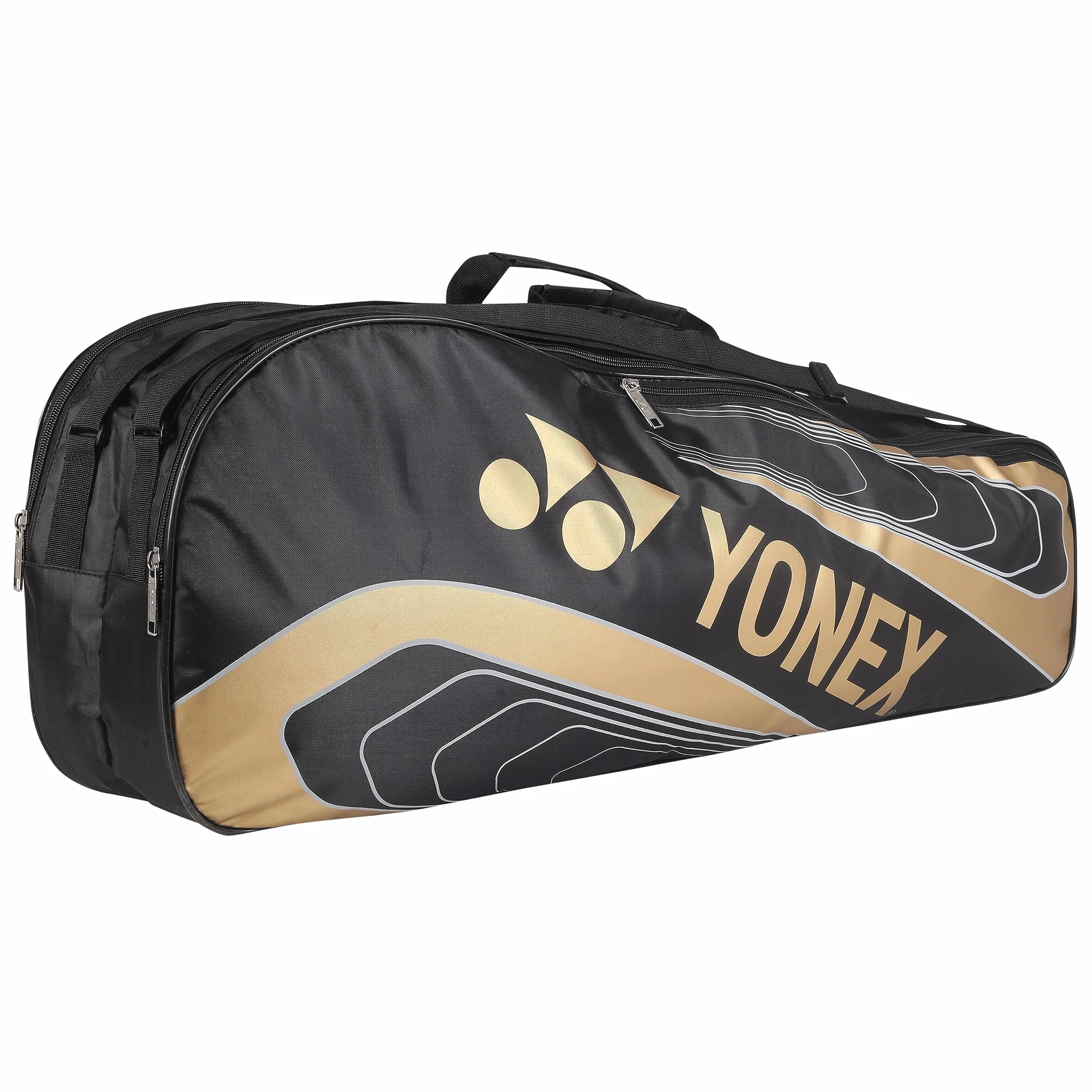 YONEX Bolsa de bádminton BT5 | 2 Compartimentos con Cremallera para 3 Raquetas