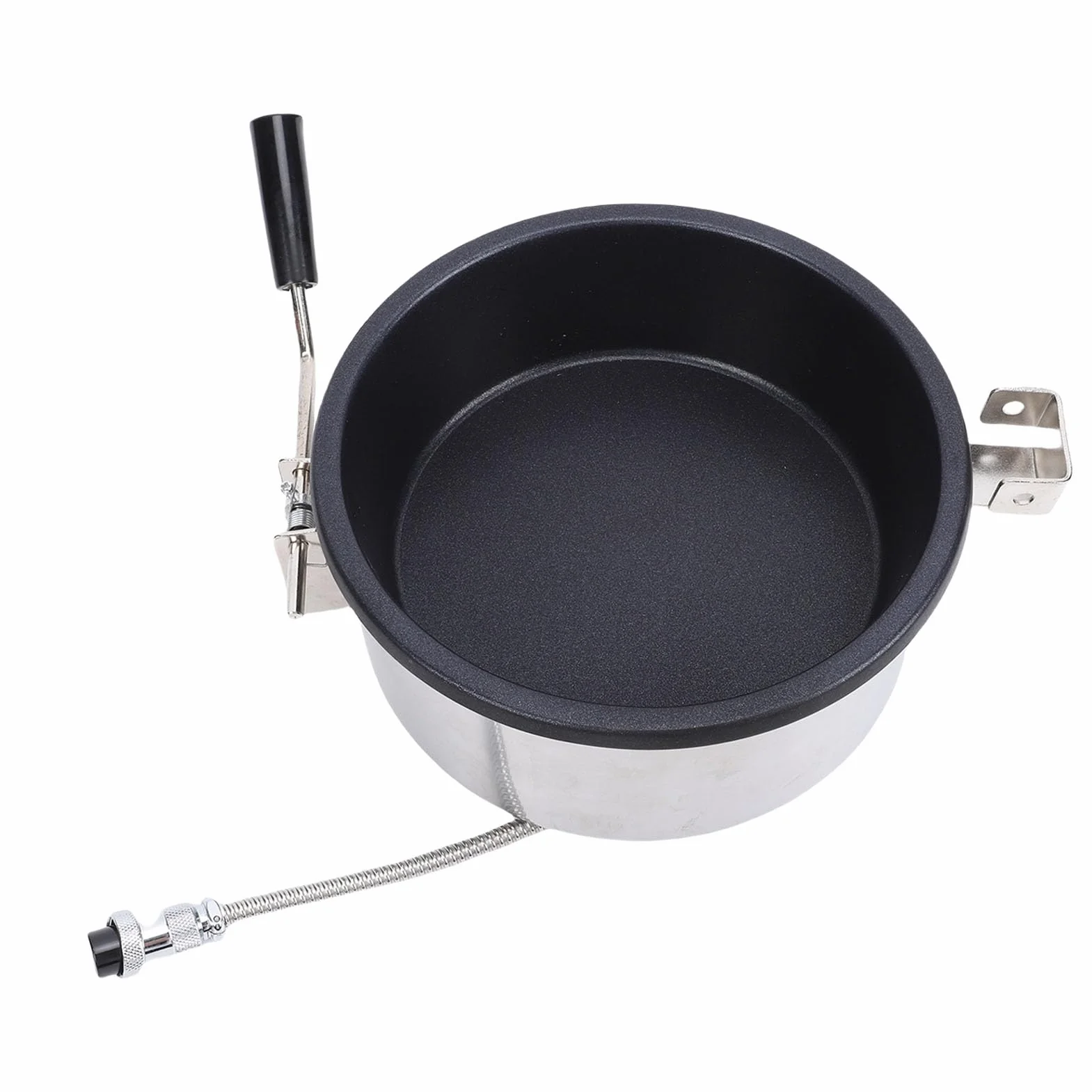 Máquina de palomitas de maíz en la estufa, olla de palomitas de maíz de acero inoxidable de gran capacidad para noches de cine rápidas en casa y reuniones familiares