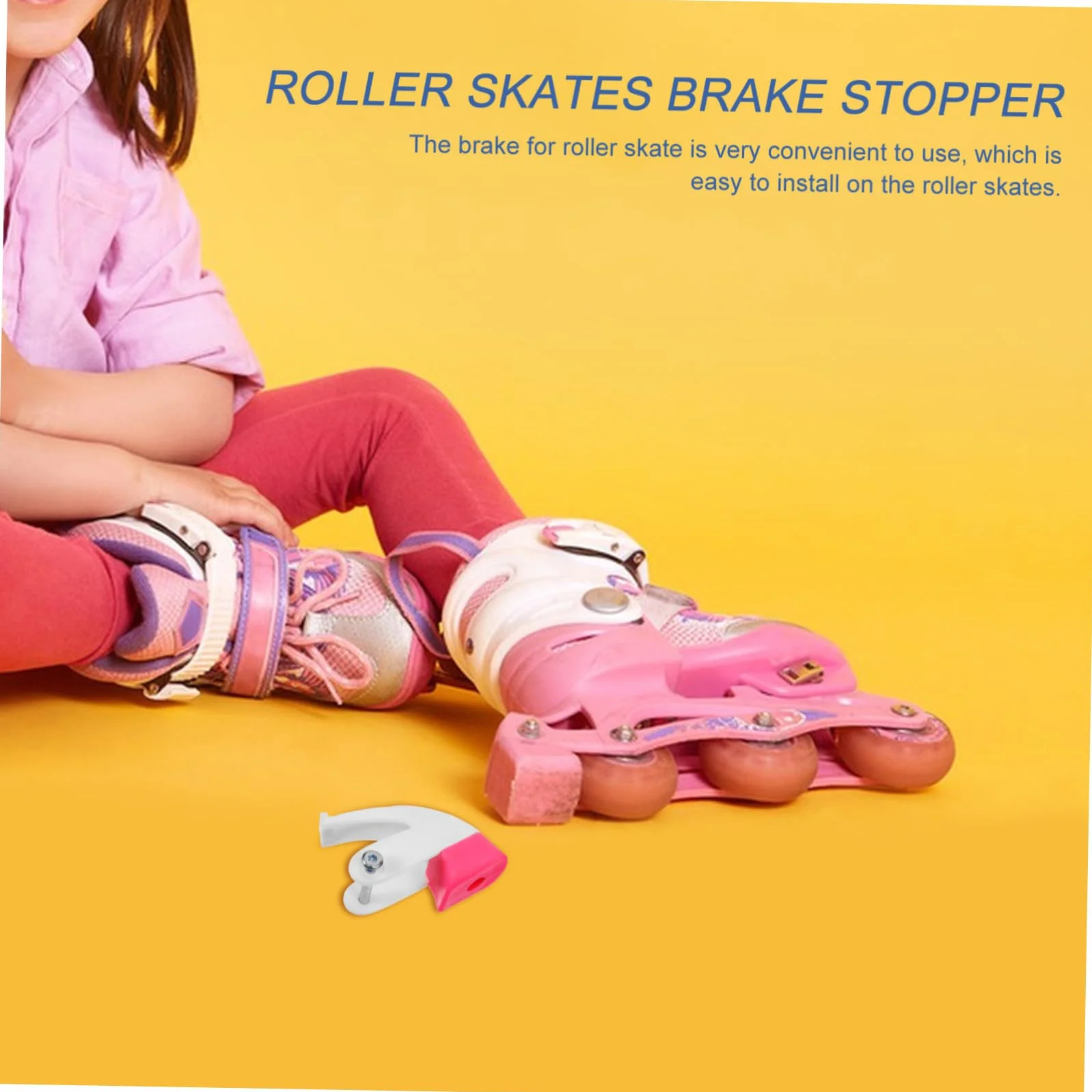 BESTonZON Freno para Patines Infantil Resistente al Desgaste Bloque de Freno Portátil