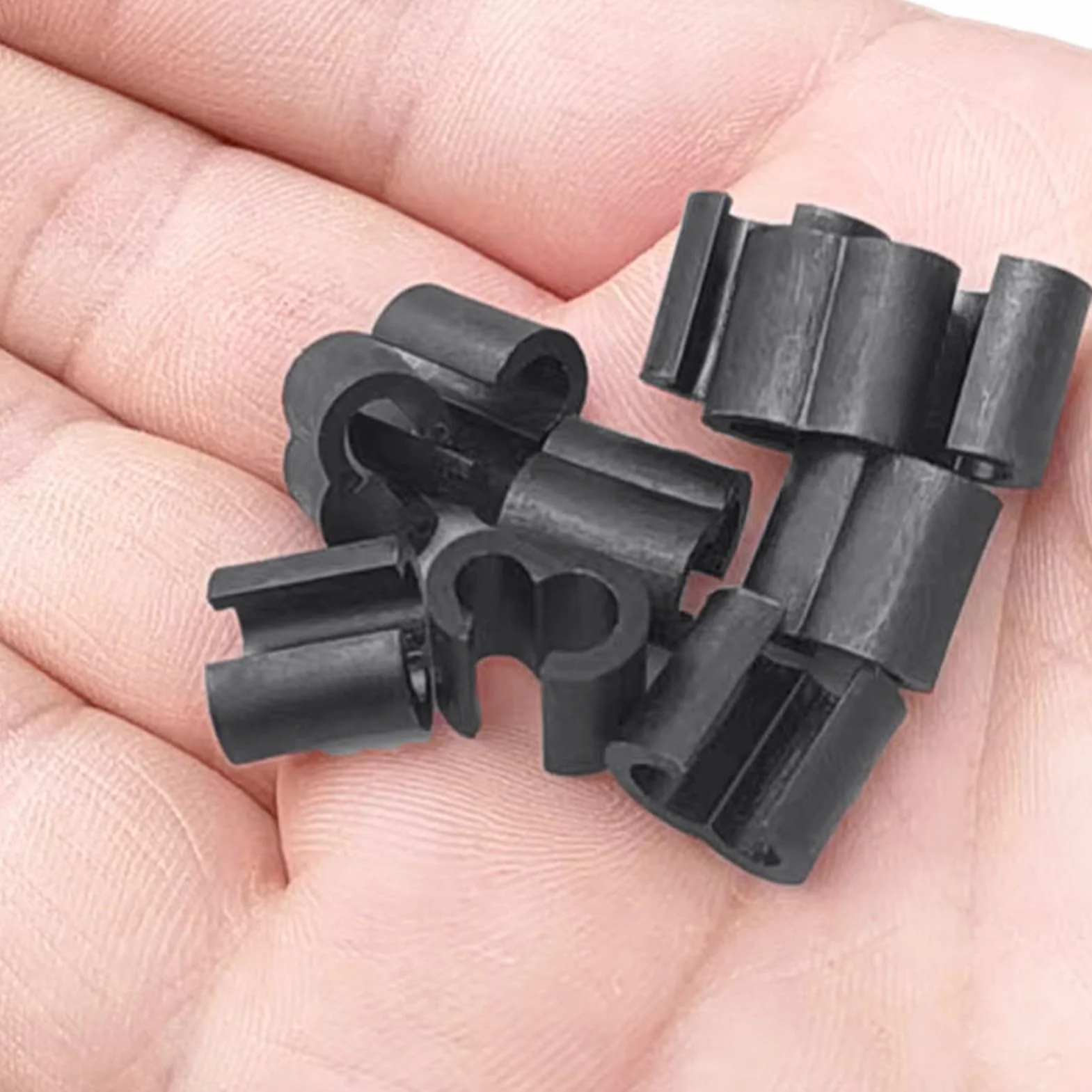Abrazaderas para Cables de Frenos de Bicicleta 10 Unidades Guías para Cable de Frenos