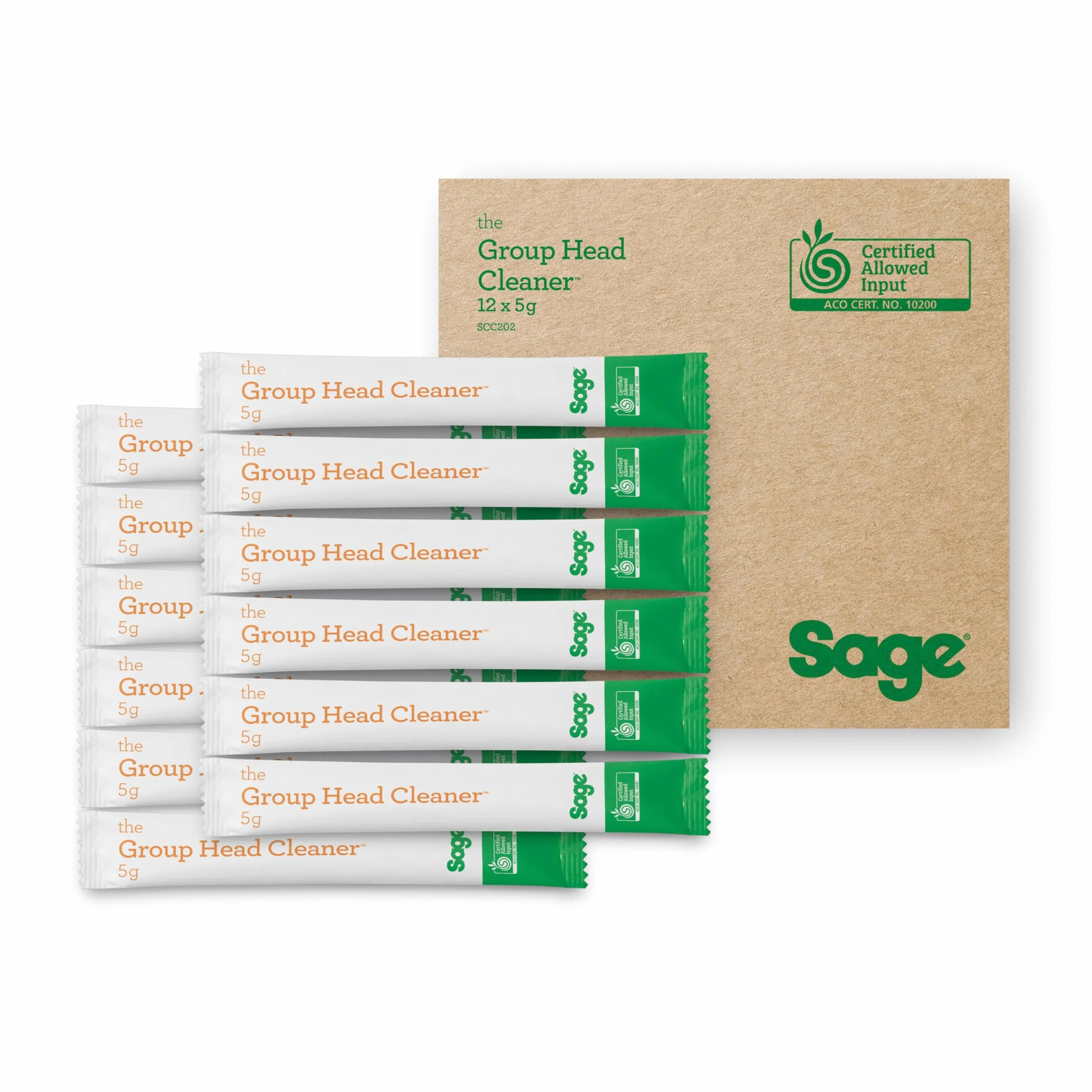 Sage - Tabletas de Limpieza para Espresso - Elimina Aceites y Residuos de Café de Todas las Máquinas de Espresso Sage, Pack de 12