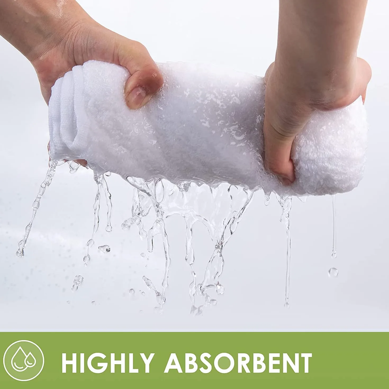 Paquete de 6 paños de bambú – paños blancos para cara – paños suaves y suaves para cara y cuerpo – paños de bambú natural para bebé – Juego de paños de lavado para bebé