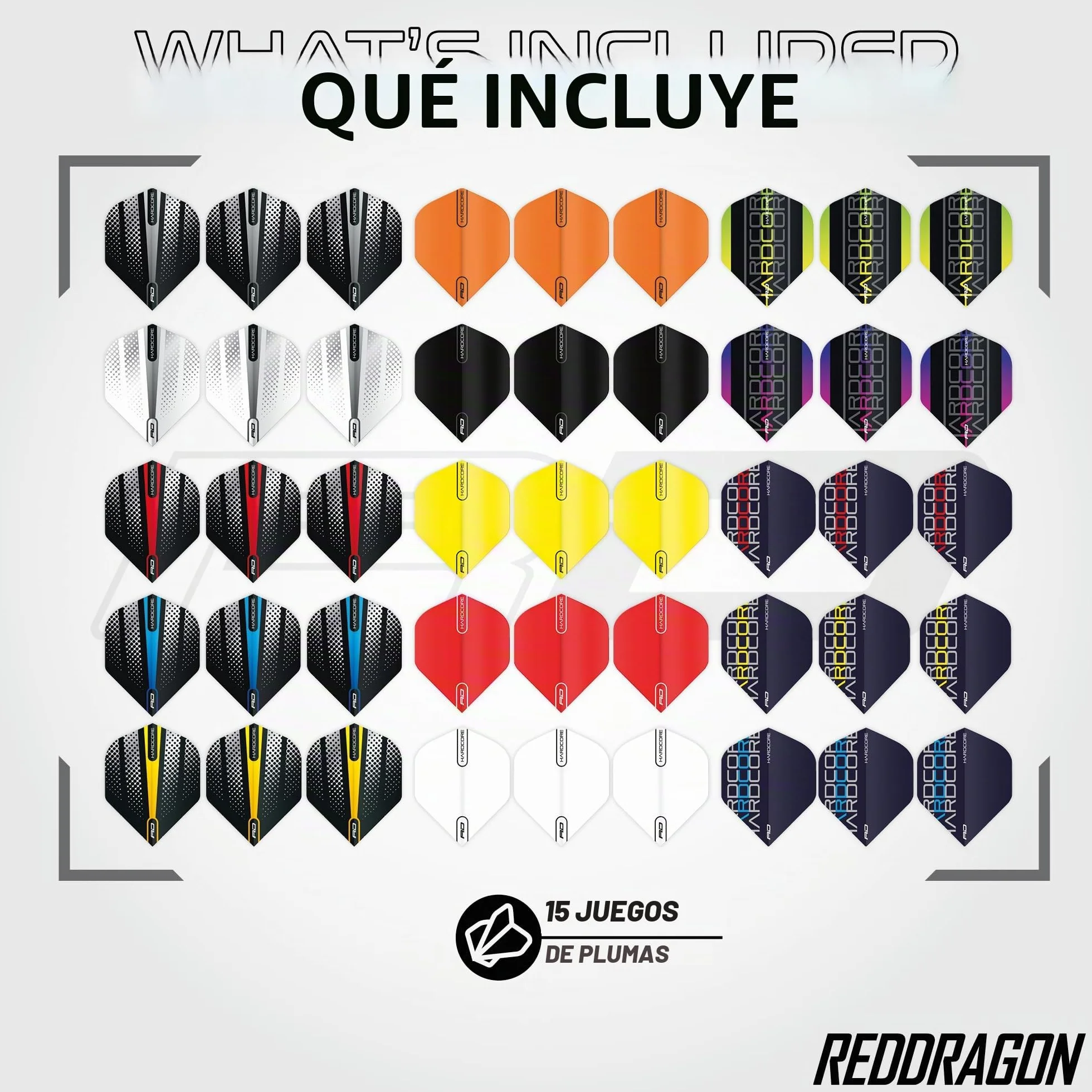 RED DRAGON Dardos - Paquete de accesorios de aluminio profesional - Incluye vuelos de dardos, ejes, cera de agarre de dedos, protectores de vuelo y más - Accesorios profesionales para dardos