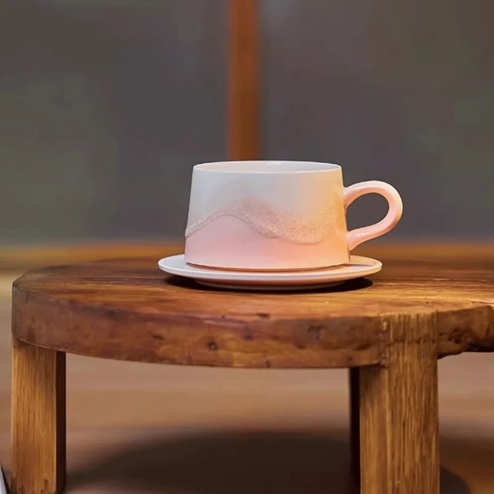 Tazas Cafe Taza De Café Bajo Vidriado Cerámica Hecha A Mano Mug Cups