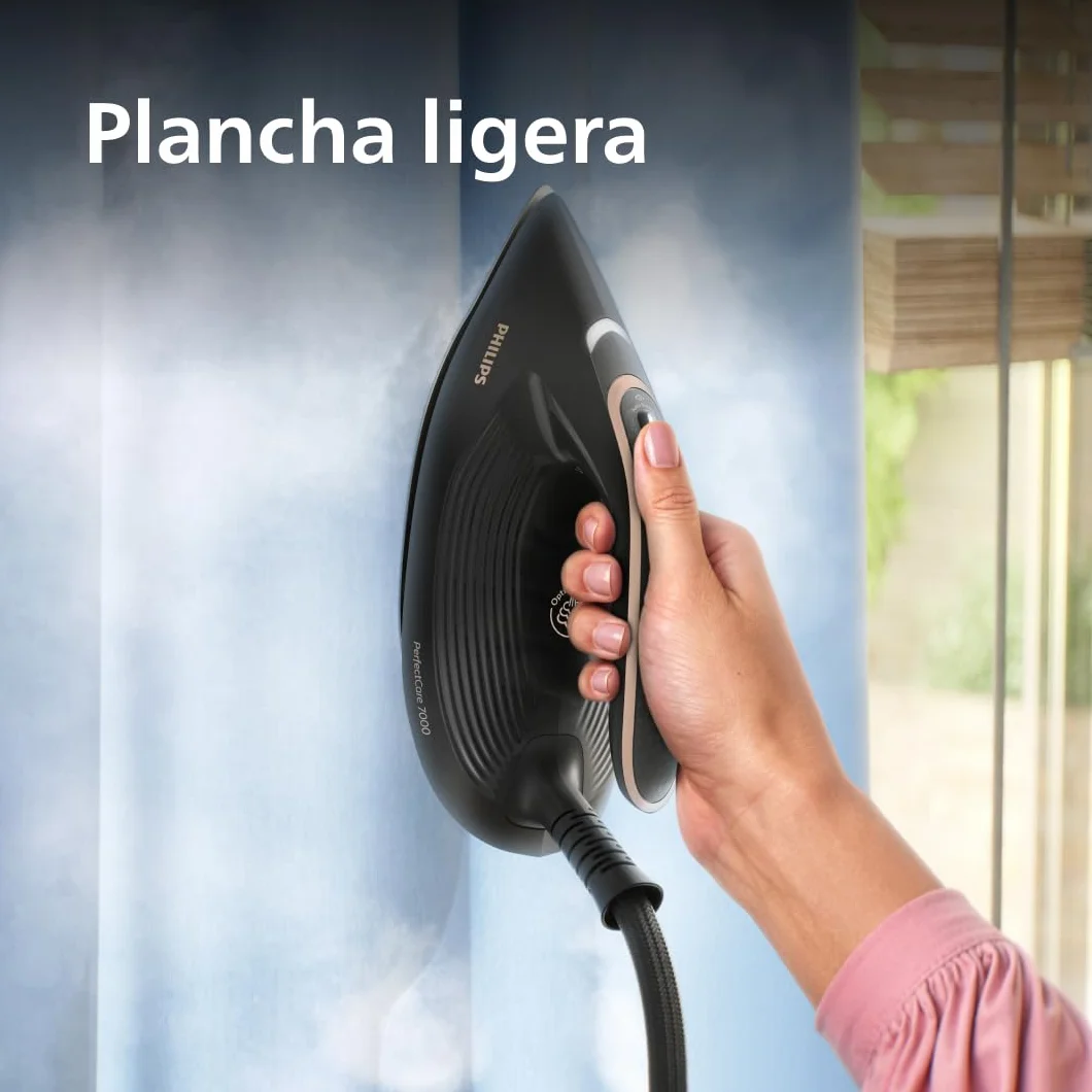 Philips PerfectCare serie 7000 Centro de planchado, golpe de vapor de 650 g, 8.5 Bares, suela SteamGlide Elite, vapor automático inteligente (PSG7300/80)
