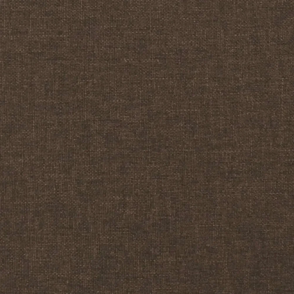 vidaXL Estructura de Cama con Somier, Somier Individual de Listones, Base de Cama Tapizada, Mueble para Dormitorio Hogar, Tela Marrón 90x200 cm