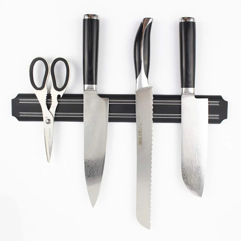 Barra magnética para cuchillos de cocina Imán montaje en pared titular cuchillos magnético cocina barra magnética titular cuchillos y utensilios de acero inoxidable,33cm