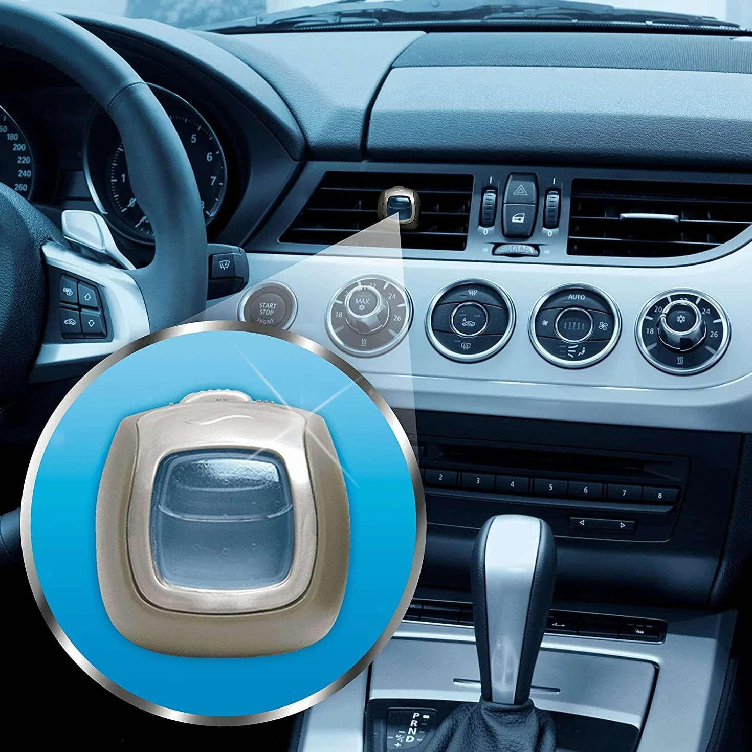 Ambi Pur Brisa Marina Difusor Y Fragancia Para Ambientador De Coche 6 Unidades