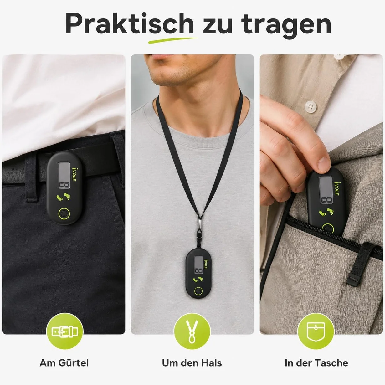 Podómetro de Pantalla Mini 3D para Caminar,Podómetro Clip,Mini podómetro electrónico portátil,Podómetro para Caminar,Podómetro Digital,Mini Podómetro para Caminar