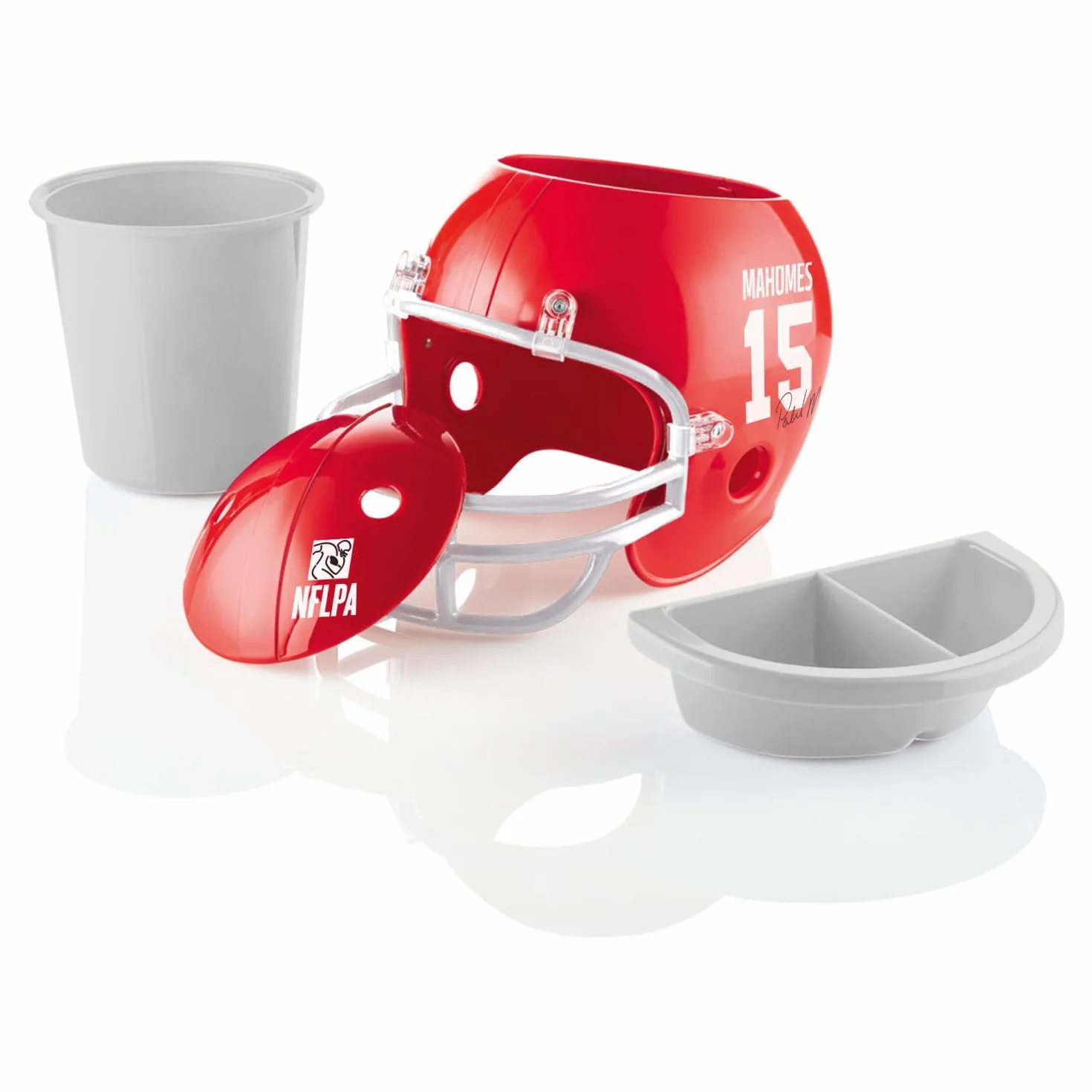 Kansas City Chiefs NFLPA Casco de fútbol americano para aperitivos