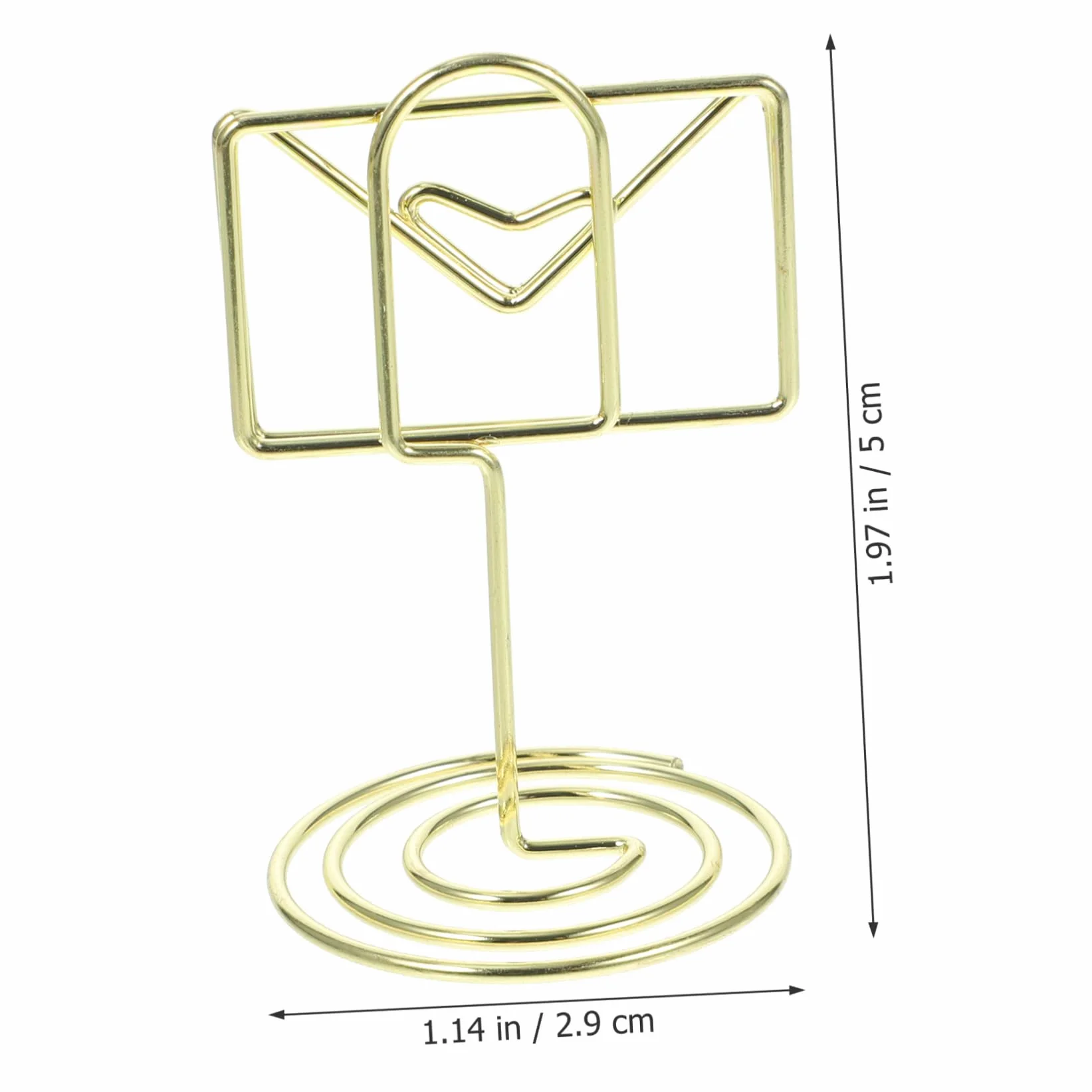 Cabilock 3 Series Soporte De Tarjetas De Mesa De Forma Titulares De De Mesa para Bodas Clips para Fotos Y Notas Material De Alambre Resistente Y Estable 20 Piezas*3