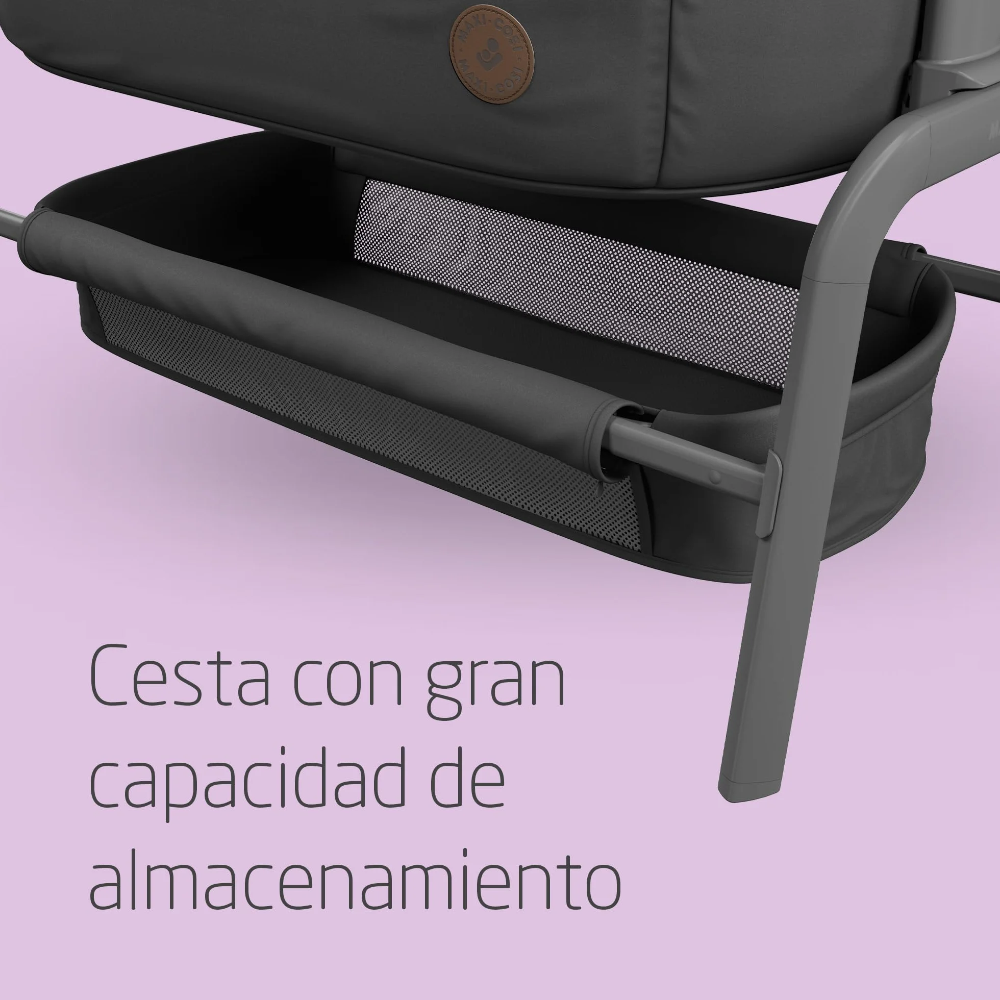 Maxi-Cosi Iora Cuna Colecho Bebe Co-Sleeper 0-6 meses 9 kg 4 Posiciones Inclinación 5 Altura Essential Graphite