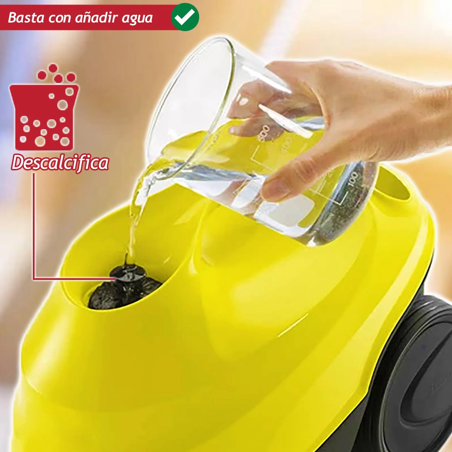 SPARES2GO Cartucho de Filtro Descalcificador compatible con Karcher SC3 Limpiador a Vapor