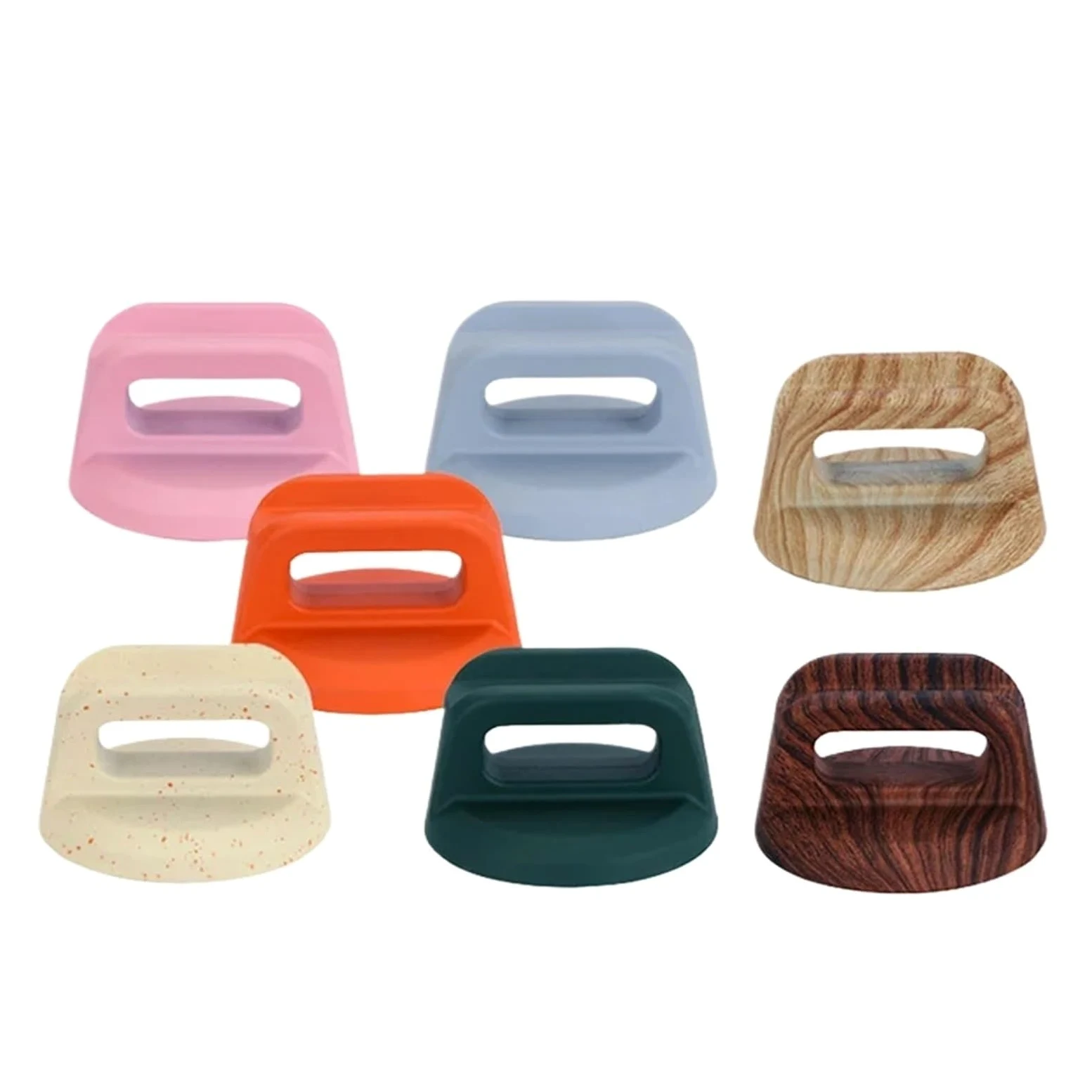 Asa de la tapa de una olla, Tapa de olla baquelita, mango, perillas, tapas repuesto, 10 Uds., Multicolor(Brown)