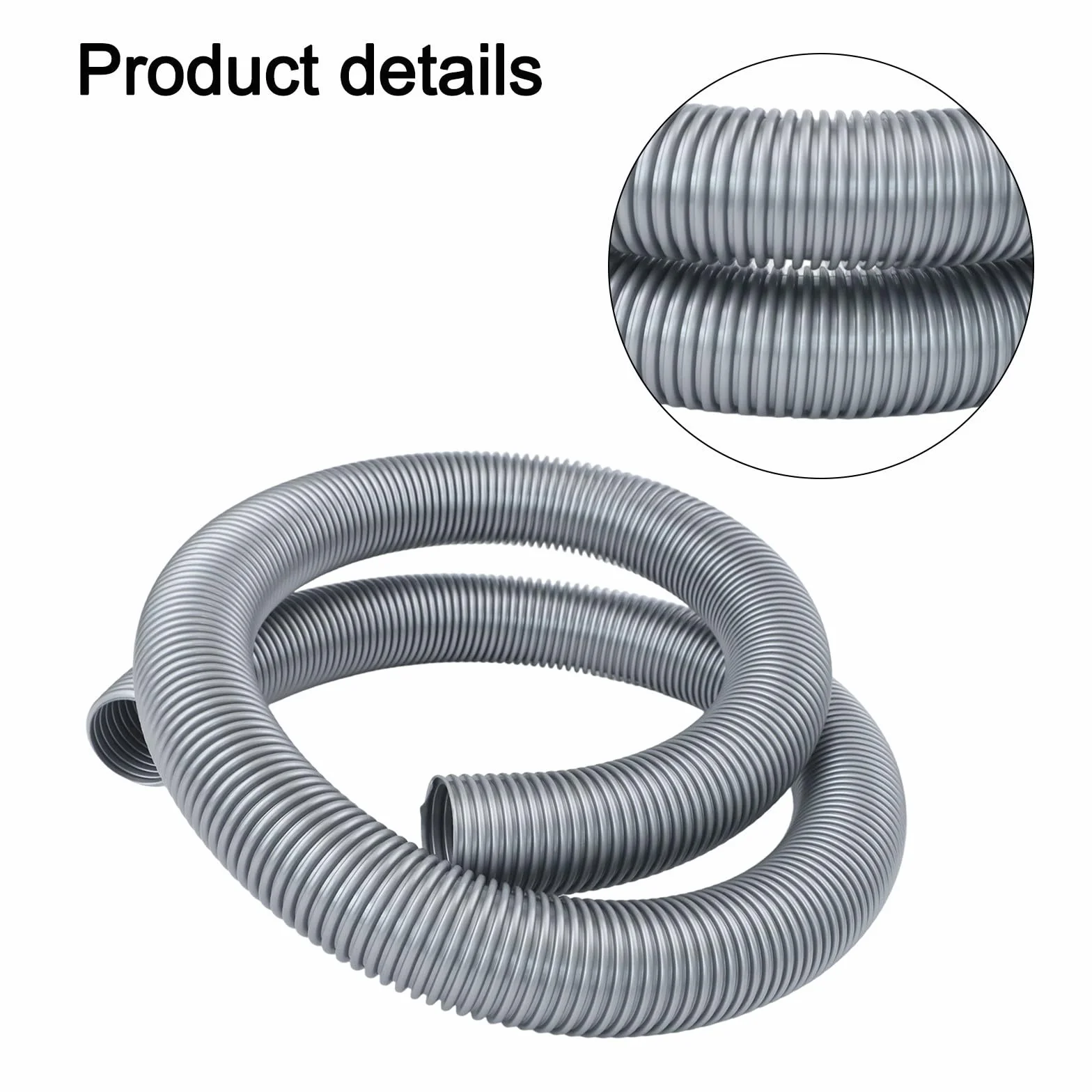 Manguera roscada limpiadora de 50 mm de diámetro interior, 3/4 metros, tubo flexible de vacío, aspiradoras resistentes, tubos roscados para máquina de absorción de agua, tubos para zonas de