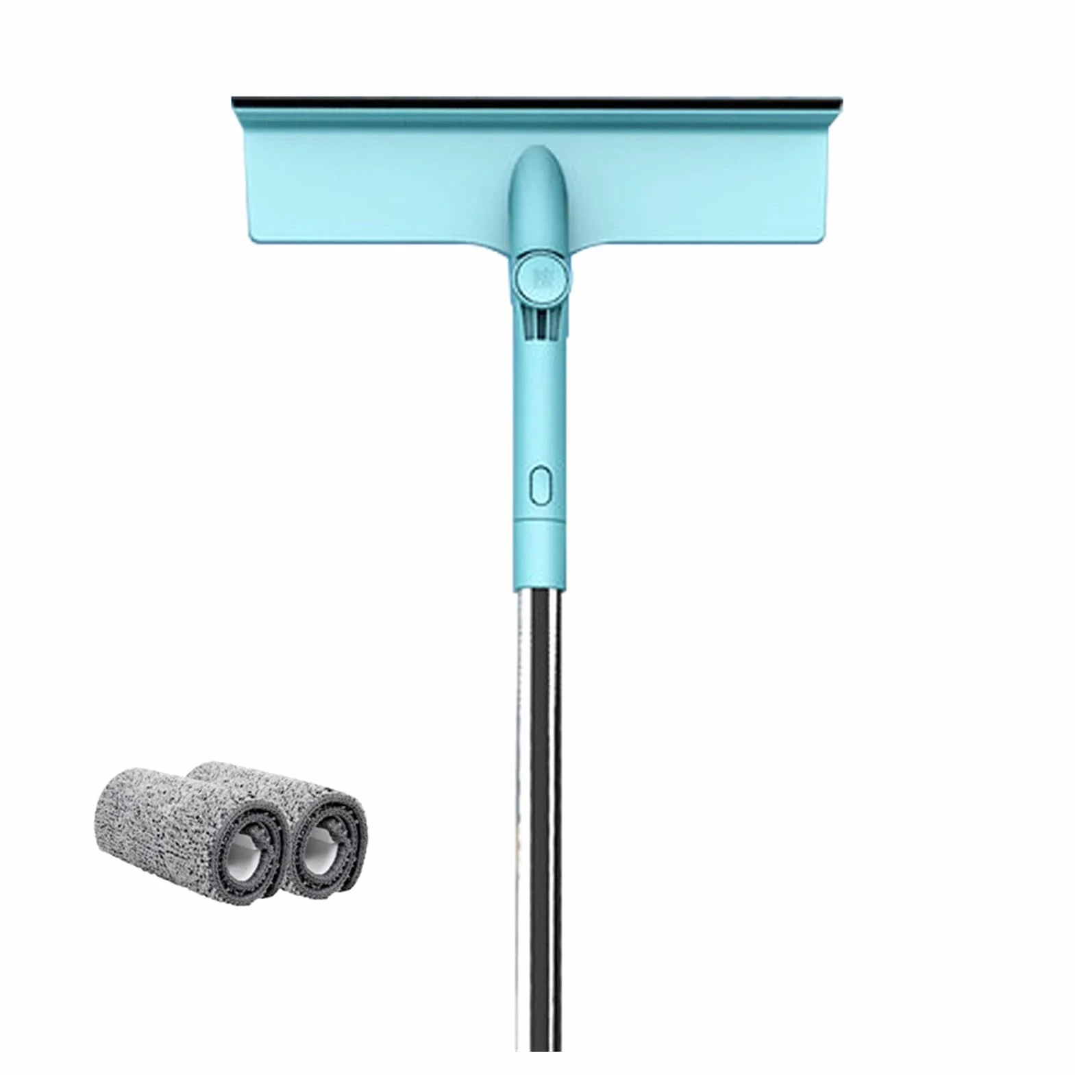 Squeegees Window Cleaning Brush with Long Handle Telescopic Glass Wiper Scraper Rotating Mops for Wash Windows Home Cleaning Tools Household Supplies (Color : Ordinary 2Pcs)