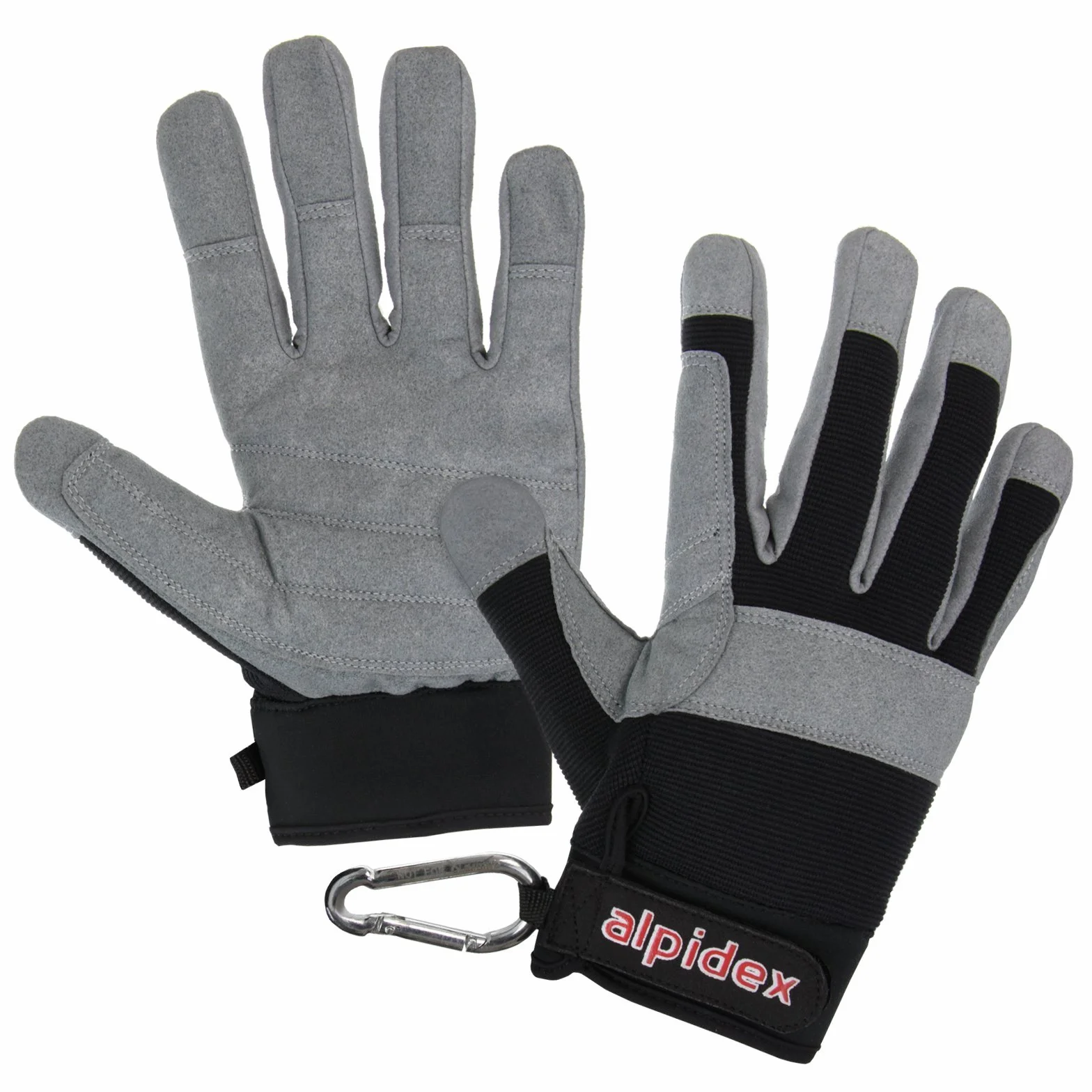 ALPIDEX Guantes de Escalada Dedo Cerrado para Ferrata
