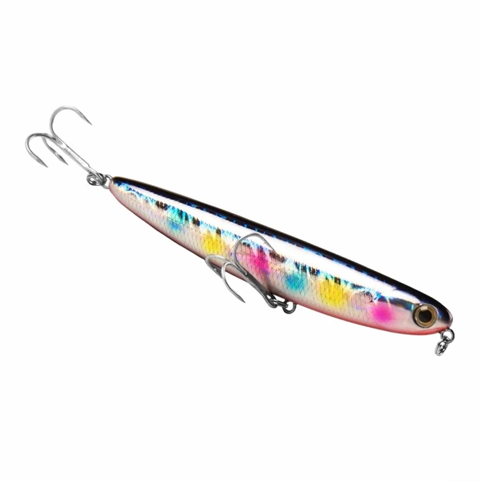 Cebo flotante 11 cm 13 g con sonajeros integrados para pesca lubina lucio ABS