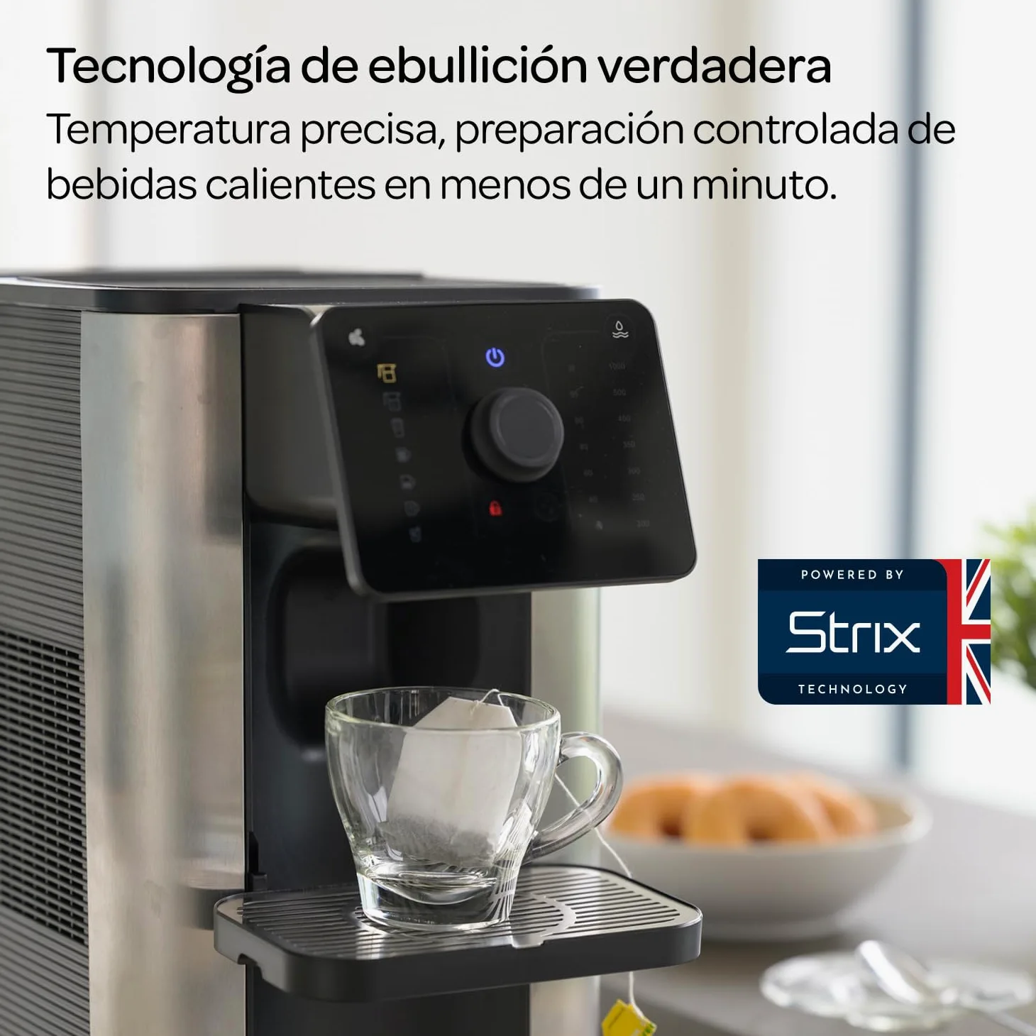 Aqua Optima Máquina de café por goteo Aurora con agua filtrada y dispensador instantáneo. Incluye filtro Evolve+ de 30 días. Ahorro de energía, ajuste de temperatura y cantidad de agua. Plug & Go.
