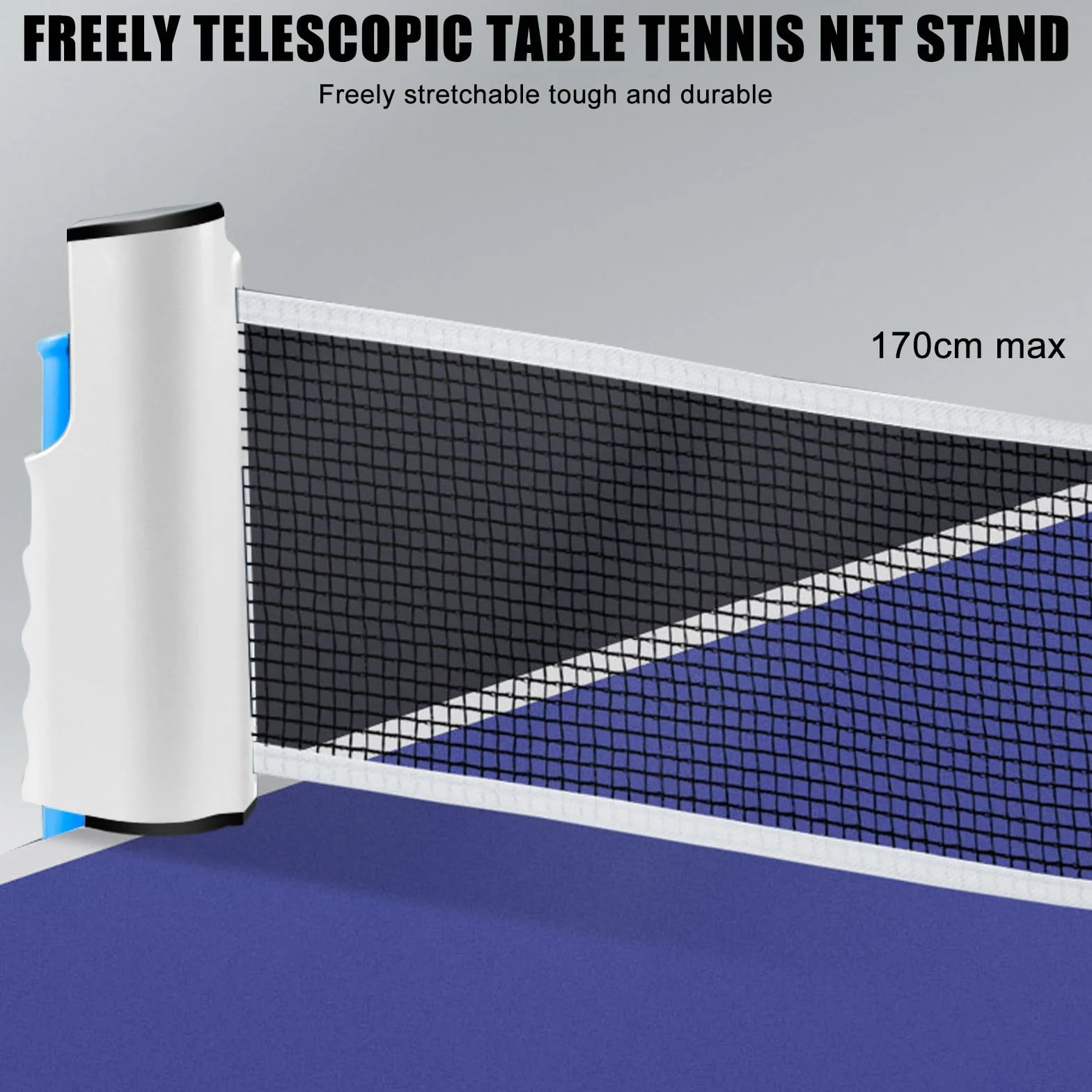 GBKDQQ Red de ping pong extensible 175 cm con pinzas ajustables