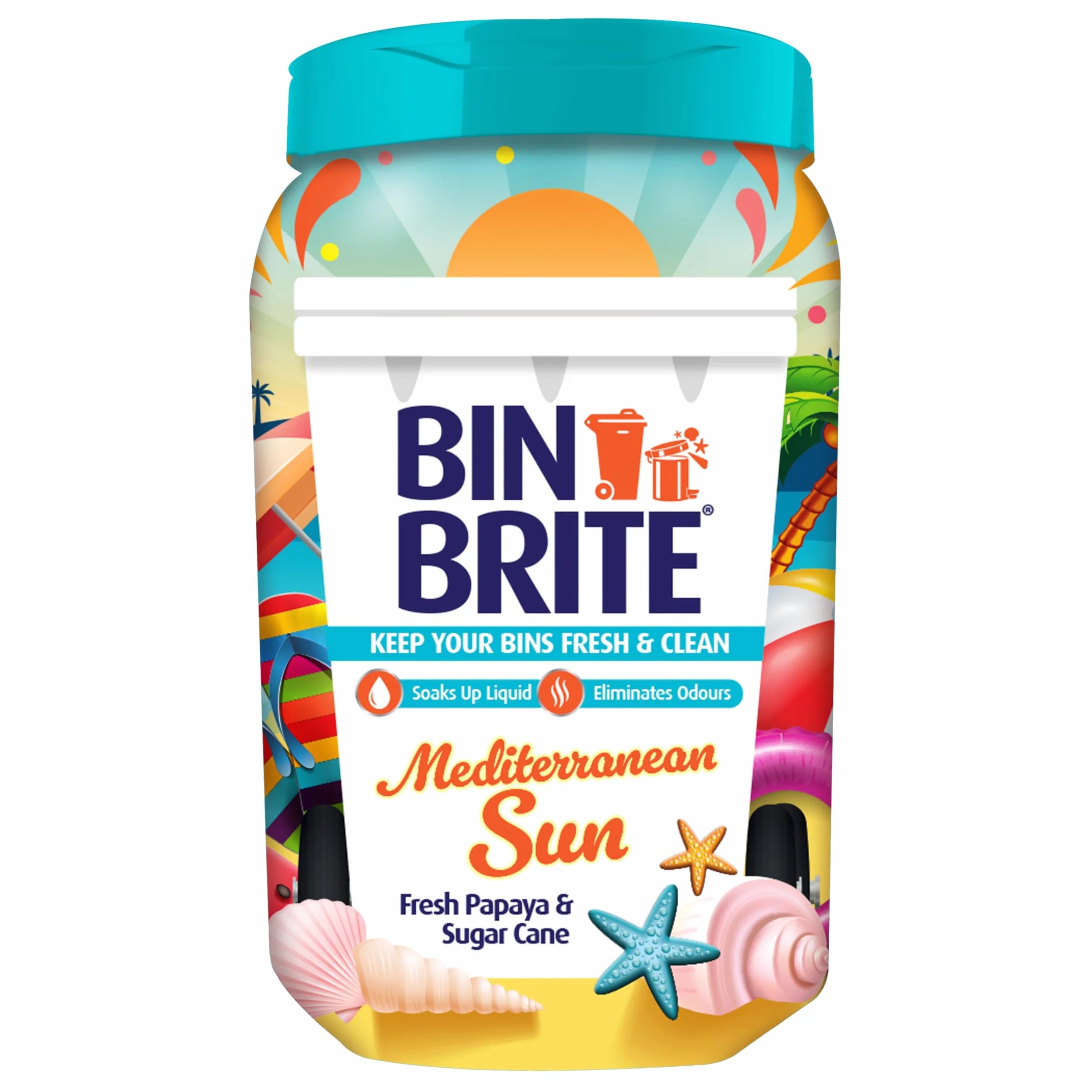 Neutralizador de olores 500 g sol mediterráneo absorbe líquidos elimina olores