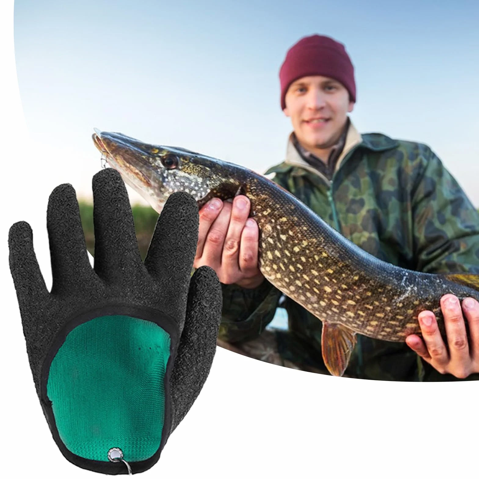 Guantes de pescado resistentes a cortes y pinchazos, impermeables al agua salada, protección para cortar carne y actividades al aire libre