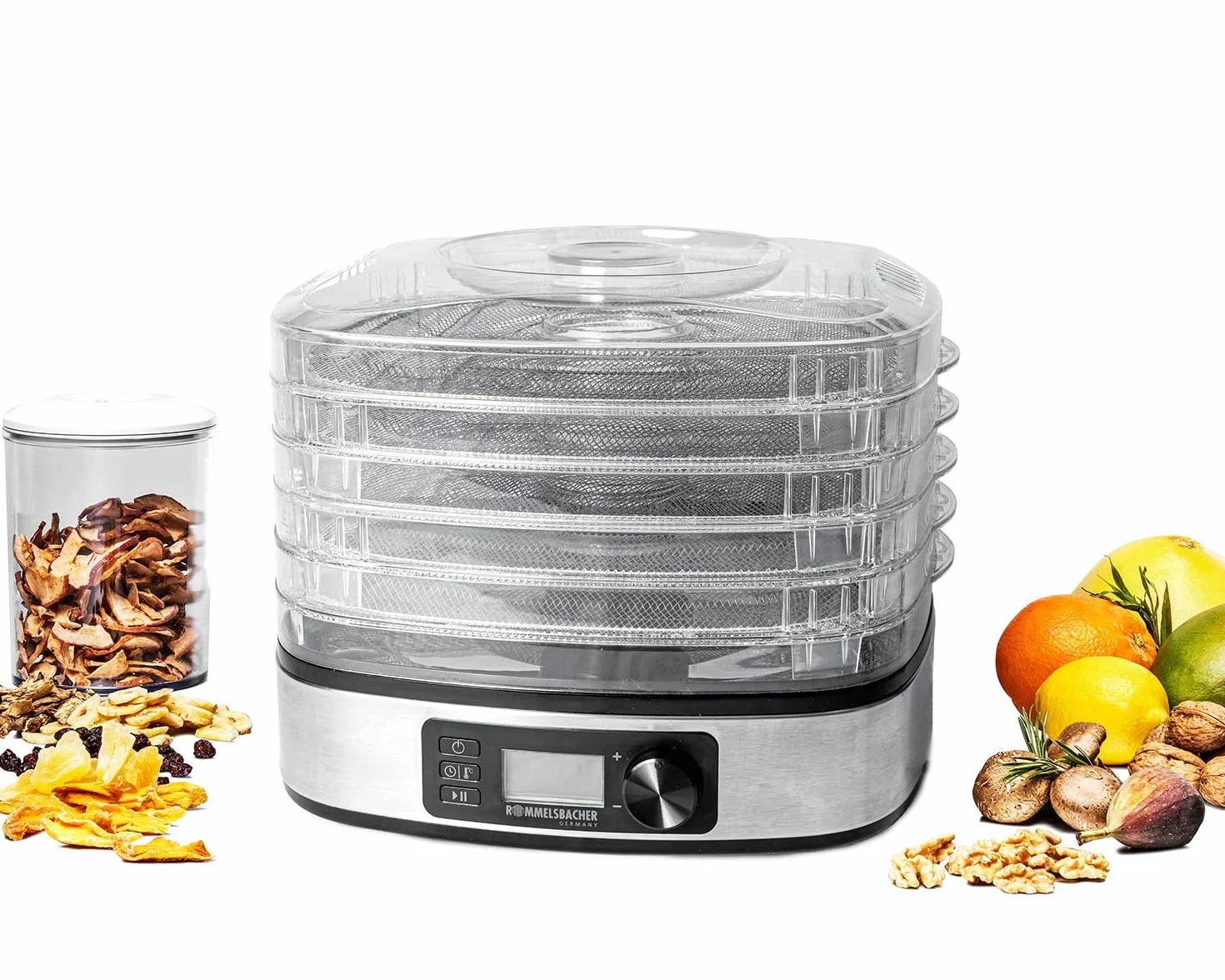 Rommelsbacher Dehydrator stainless steel black silver DA 350 (DA 350)