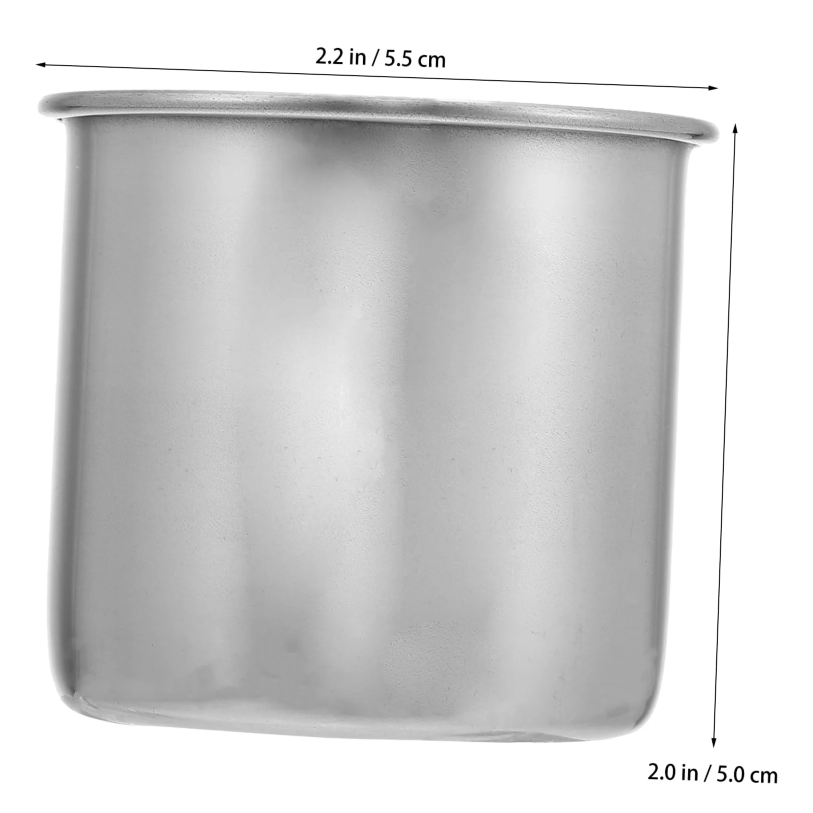 UKCOCO 6piezas Vaso de Medicina de Acero Inoxidable Vaso Medidor Pequeño sin Escala para Medicamentos o Recolección de Muestras