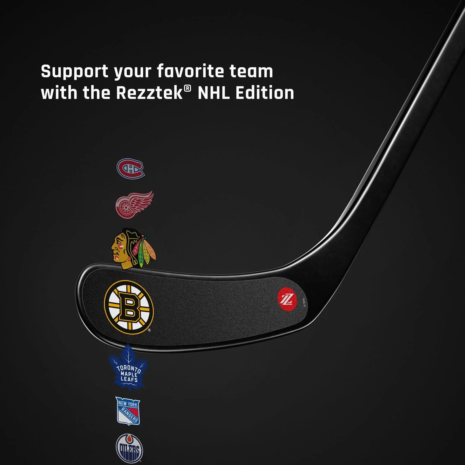 Rezztek Edición NHL Empuñadura Cinta Palos Hockey Niños Cuchillas Hielo Calle
