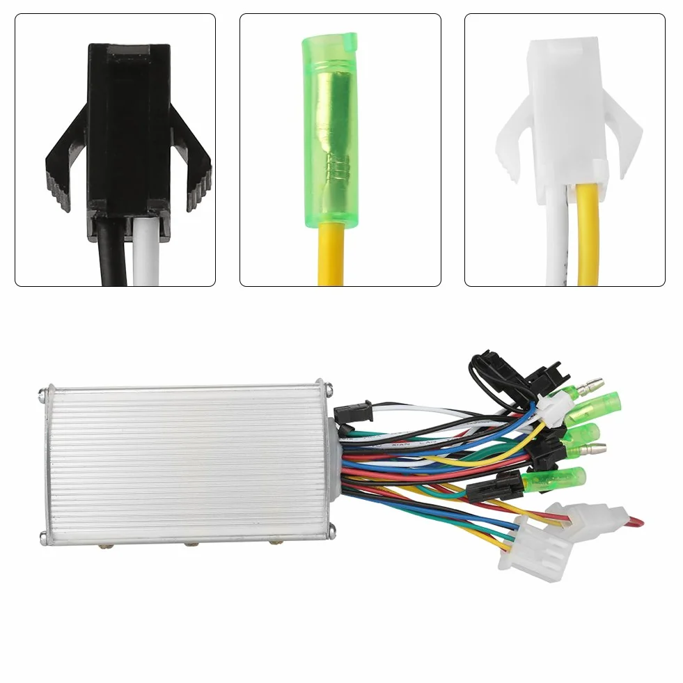 Motor eléctrico sin escobillas 36V 48V 350W aleación de aluminio para bicicleta eléctrica