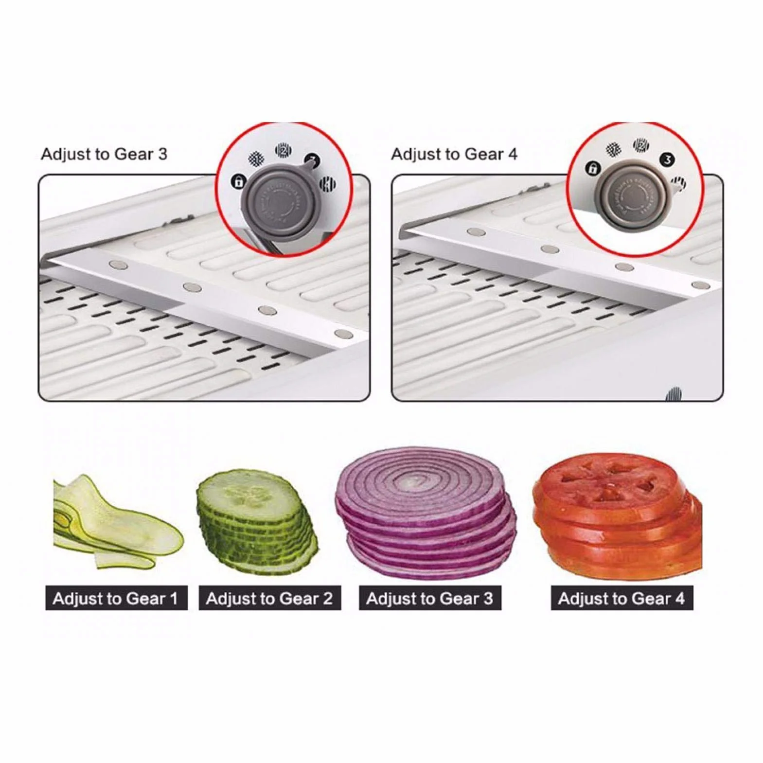 Rebanadora de mandolina rebanadora de verduras ajustable multifunción rebanadora de verduras profesional herramienta de cortadora de alimentos de cocina
