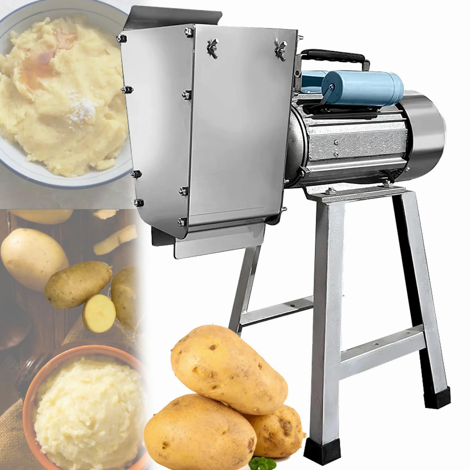 Prensador de Patatas Profesional, prensador de Patatas de Acero Inoxidable, prensador de Frutas y Verduras Multifuncional para Obtener un puré de Patatas Suave y Esponjoso - 40-100 kg/h