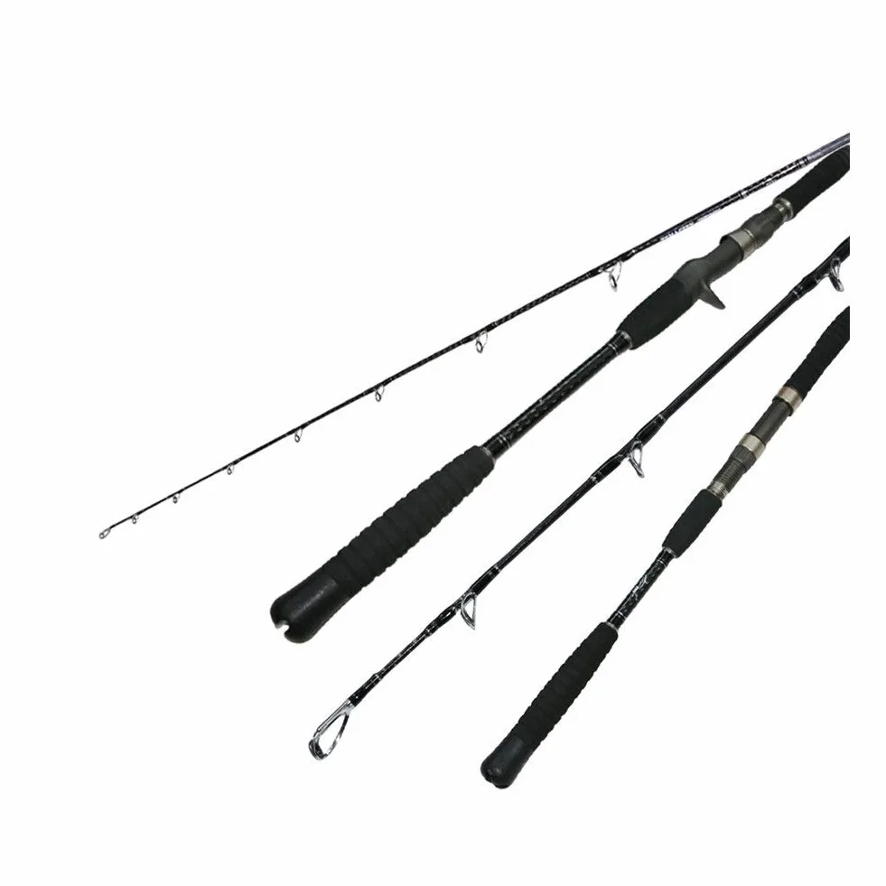 Caña de Pescar Jigging Lenta 1.8m 5kg Carbono 80-200g Barco Mar