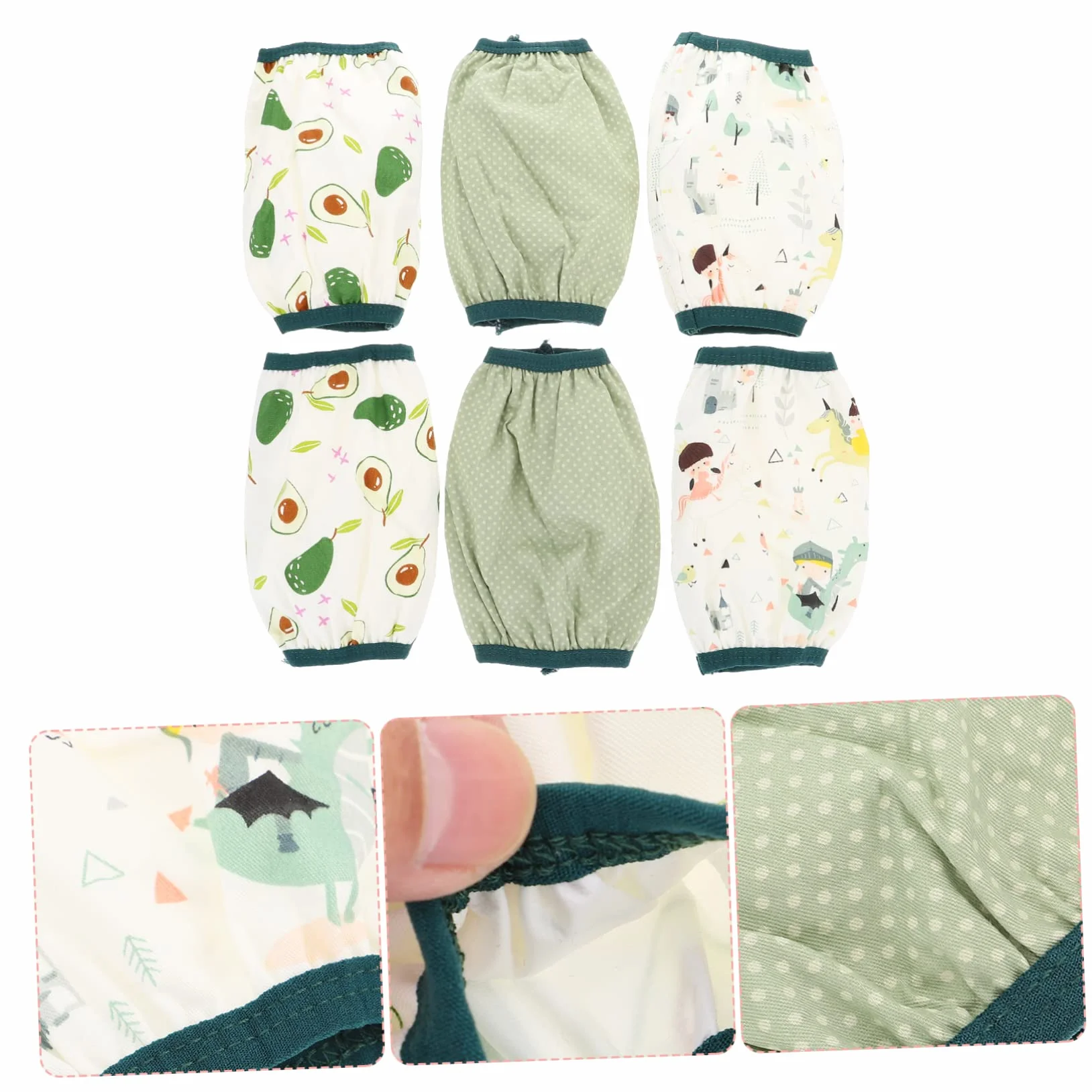 Manga de brazo para niños, protección de destete de algodón